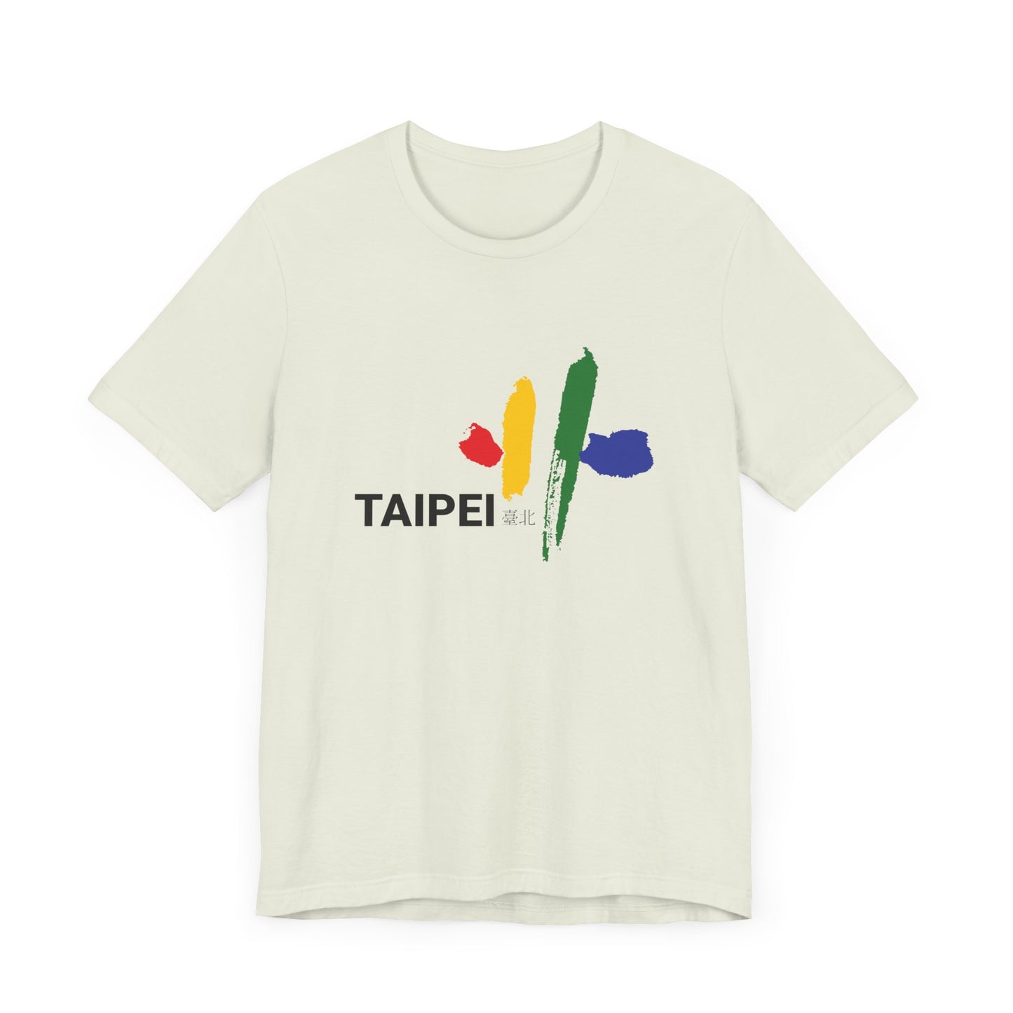 Taipei Artistic Unisex Tee - Colorful Graphic Short Sleeve Shirt - 12245