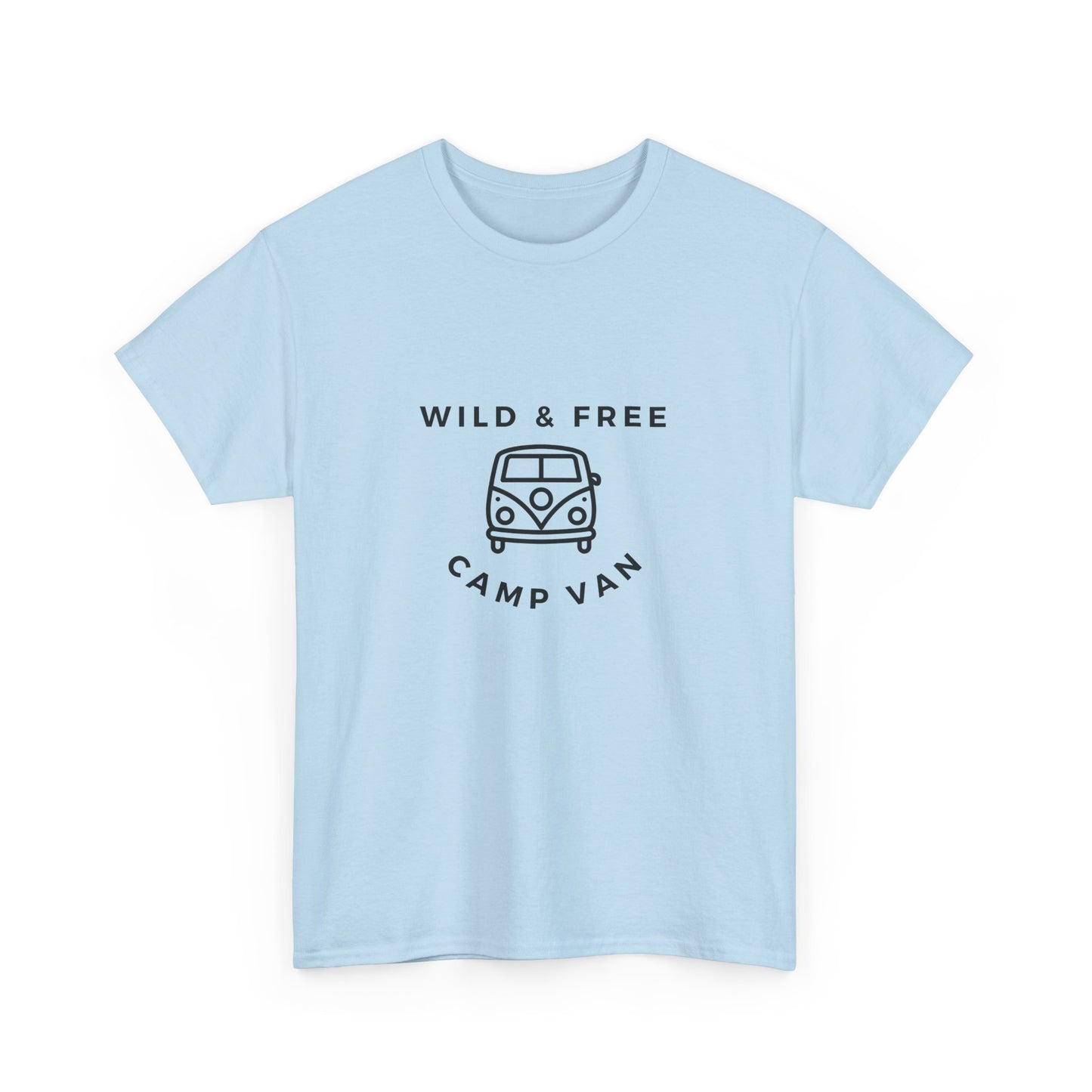 Wild & Free, Camp Van - Unisex Heavy Cotton Tee - 10567