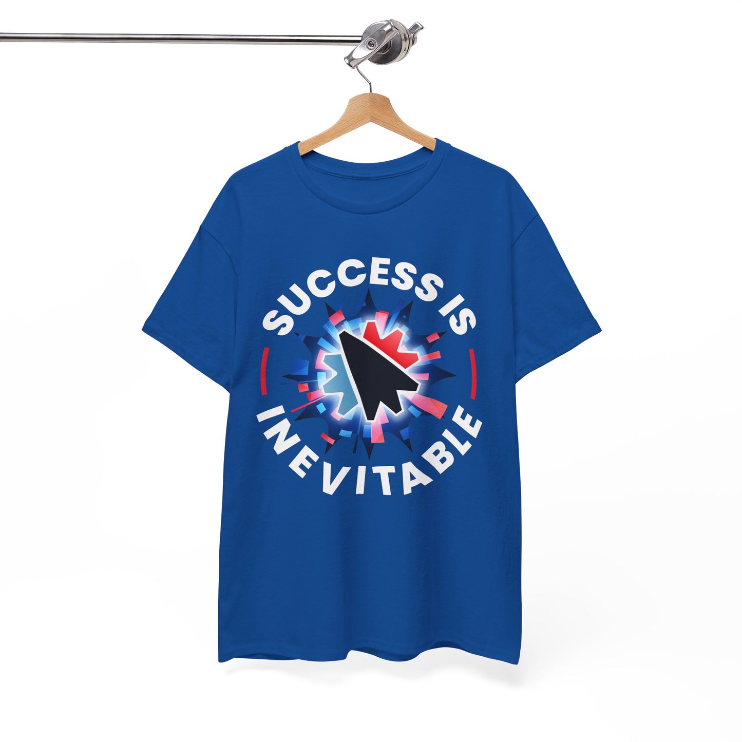 Success Is Inevitable T-Shirt – Motivational Graphic Tee with Cursor Design - 14884