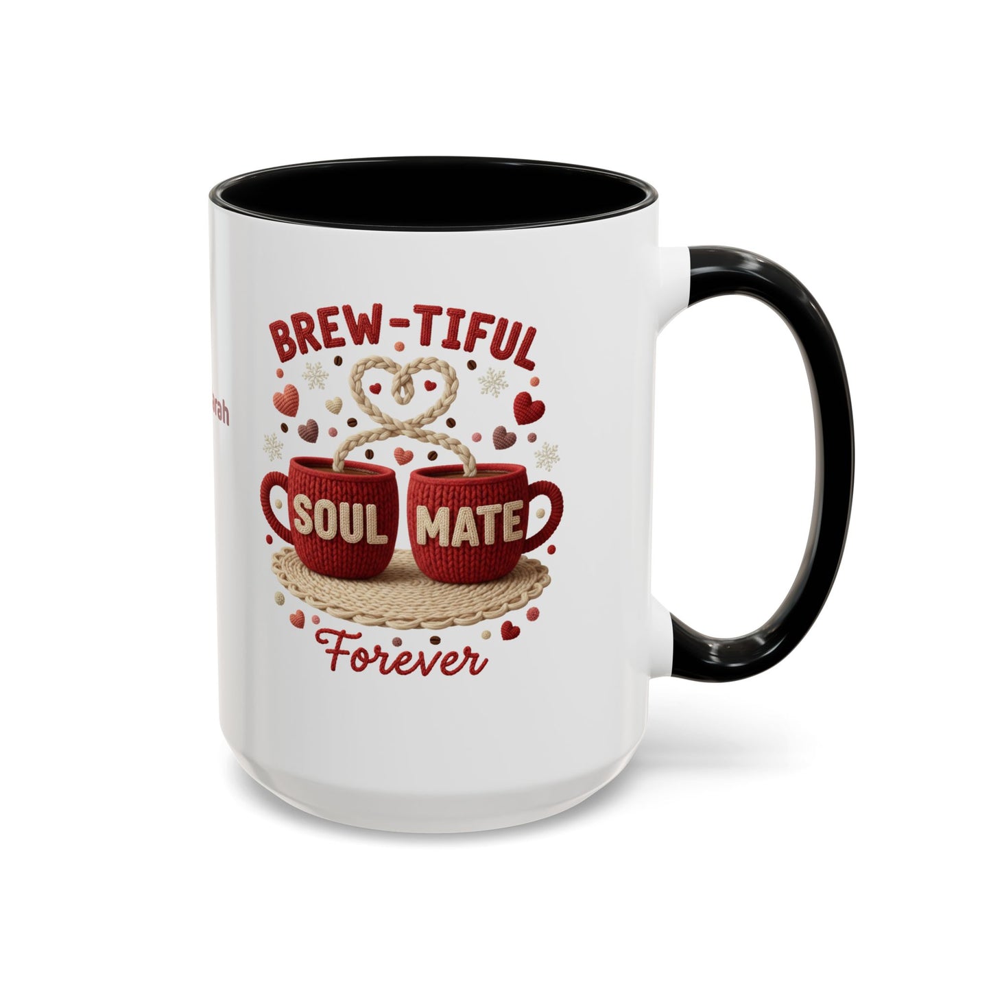 Brew-tiful Soulmates Forever Personalized Mug — Custom Names & Established Date (11oz / 15oz) - 14746