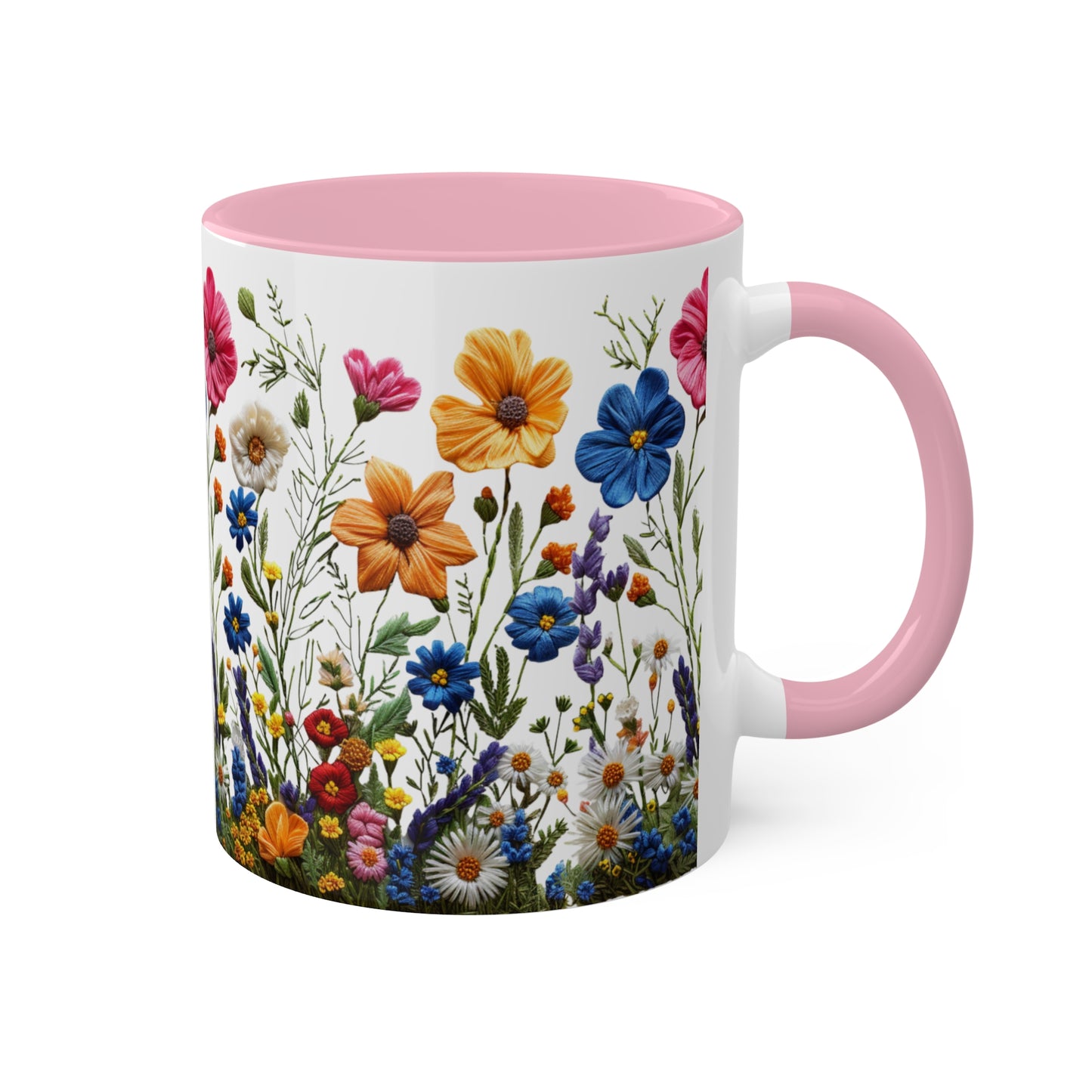 Wild and Free: Wildflower Colorful Mugs, 11oz