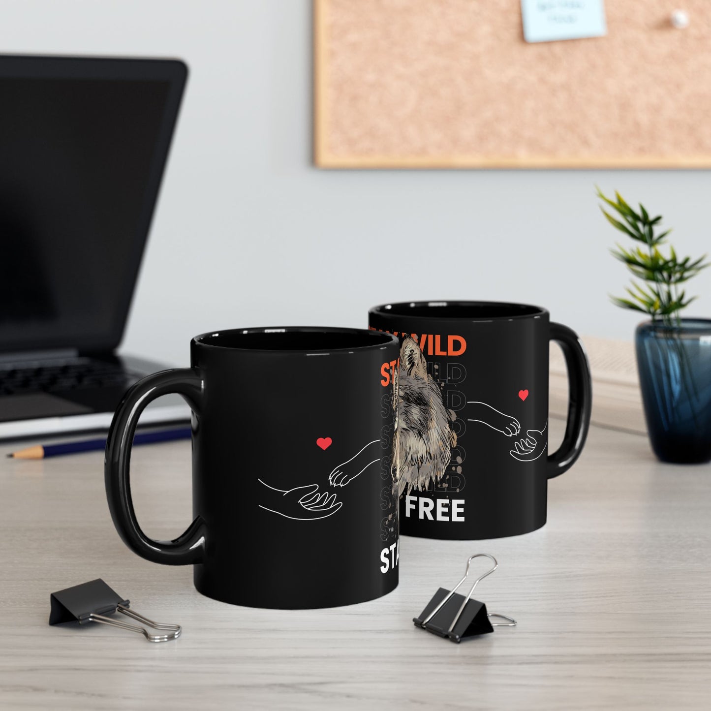 Stay Wild, Stay Free - Black Mug (11oz, 15oz)