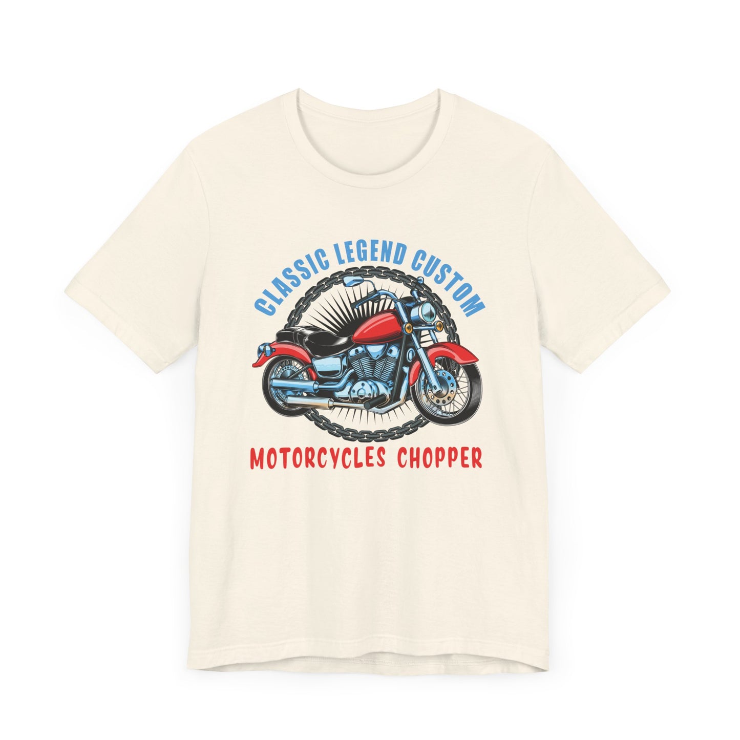 Classic Legend Custom, Motorcycle Chopper - Unisex Jersey Short Sleeve Tee