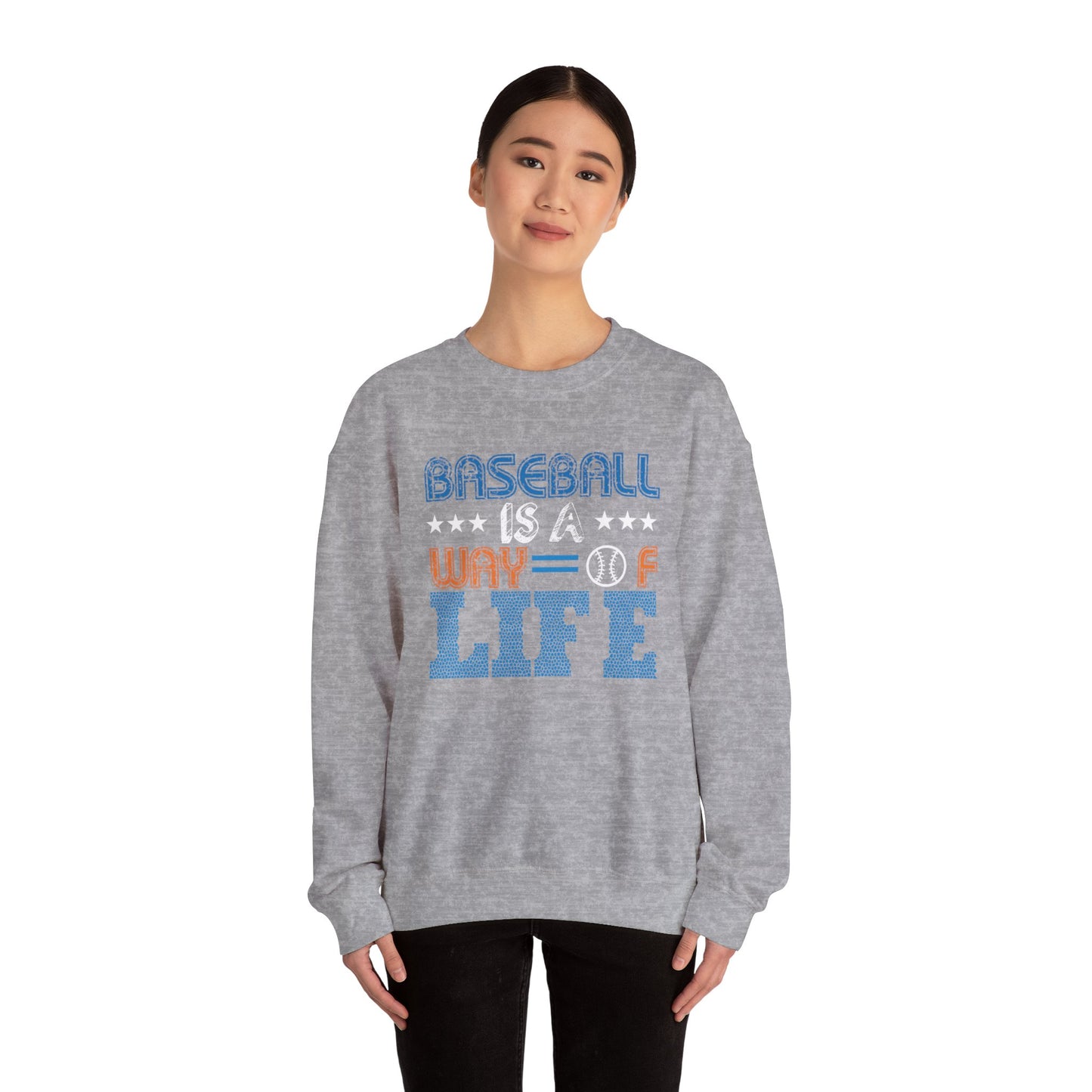 Baseball Is A Way of Life - Unisex Heavy Blend™ Crewneck Sweatshirt