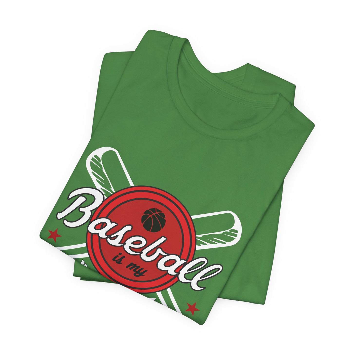 Baseball Is My Happy Place - Unisex Jersey Short Sleeve Tee