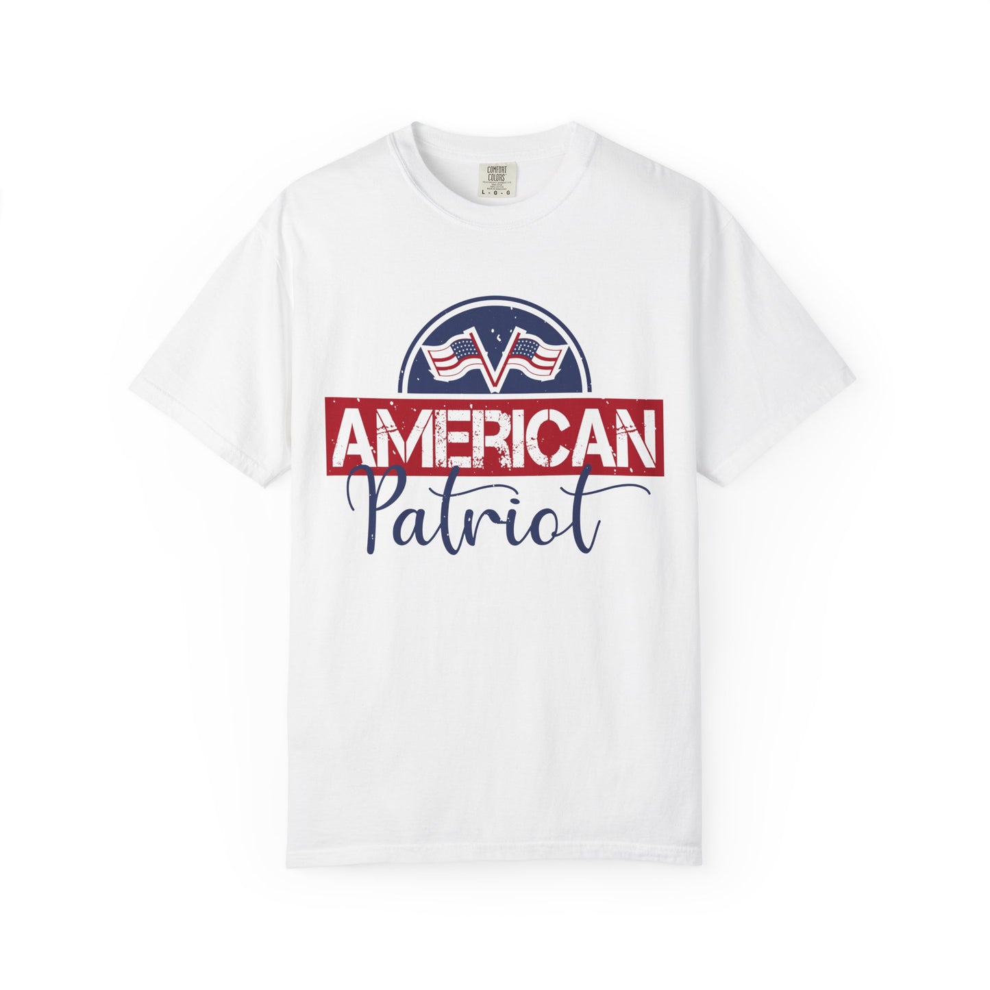 American Patriot Garment-Dyed T-Shirt, USA Pride Tee, 4th of July Shirt, Americana Apparel, Unisex Casual Wear - 13813