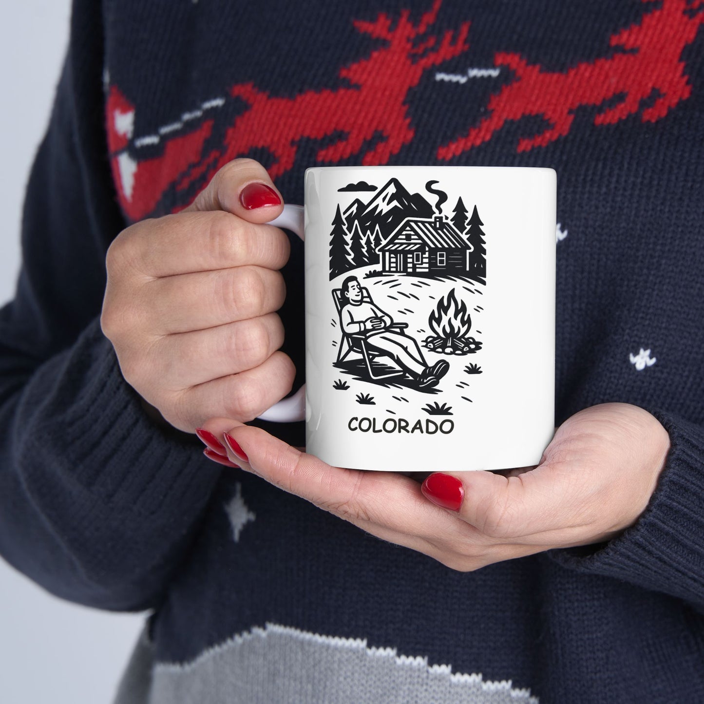 "Colorado: Where ‘getting away from it all’ means a weekend in the mountains." Ceramic Mug - 13507