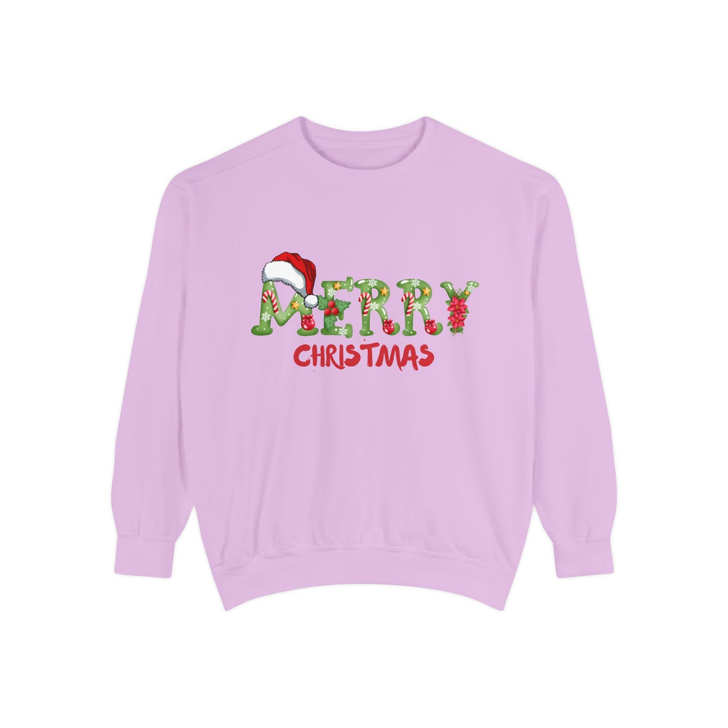 Merry Christmas - Unisex Garment-Dyed Sweatshirt