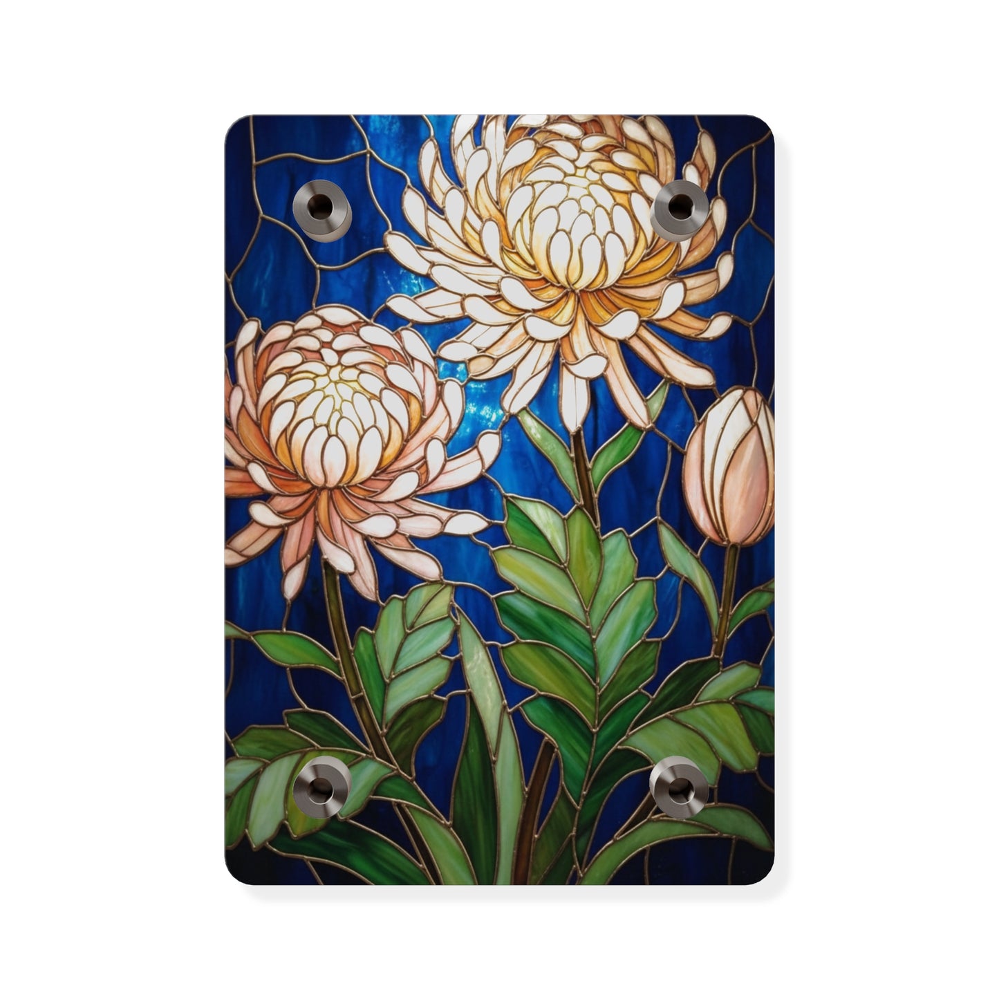 Chrysanthemum Acrylic Wall Art Panel — Floral Botanical Home Décor - 14609
