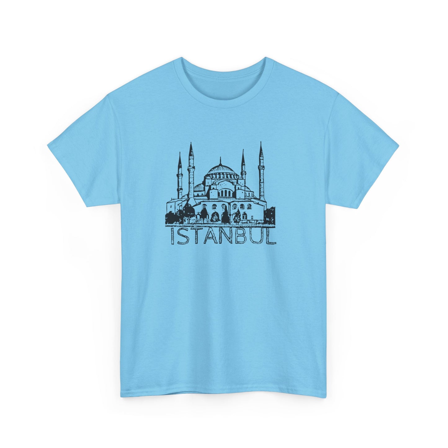 Istanbul Unisex Heavy Cotton Tee - Travel Inspired Apparel - 12007