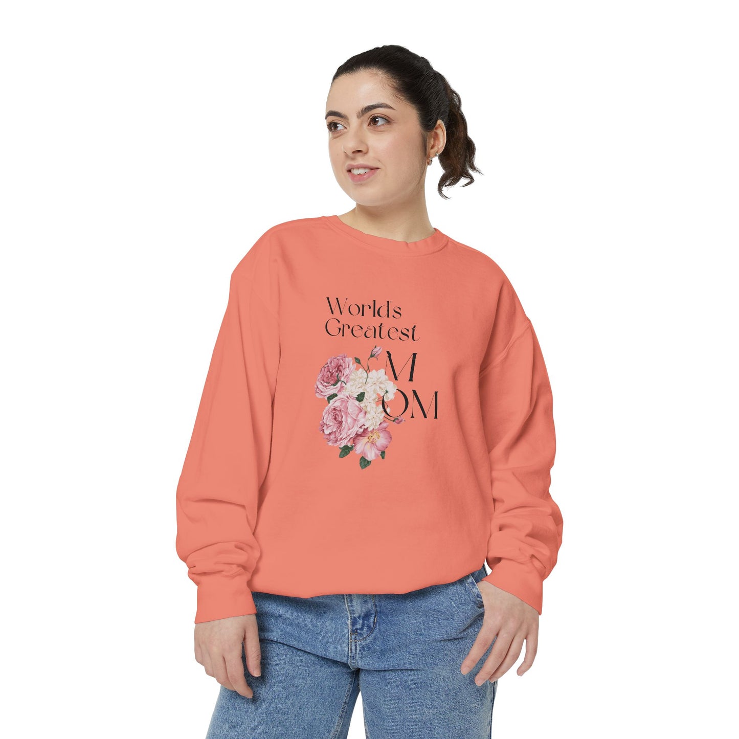World's Greatest Mom - Unisex Garment-Dyed Sweatshirt - 11802