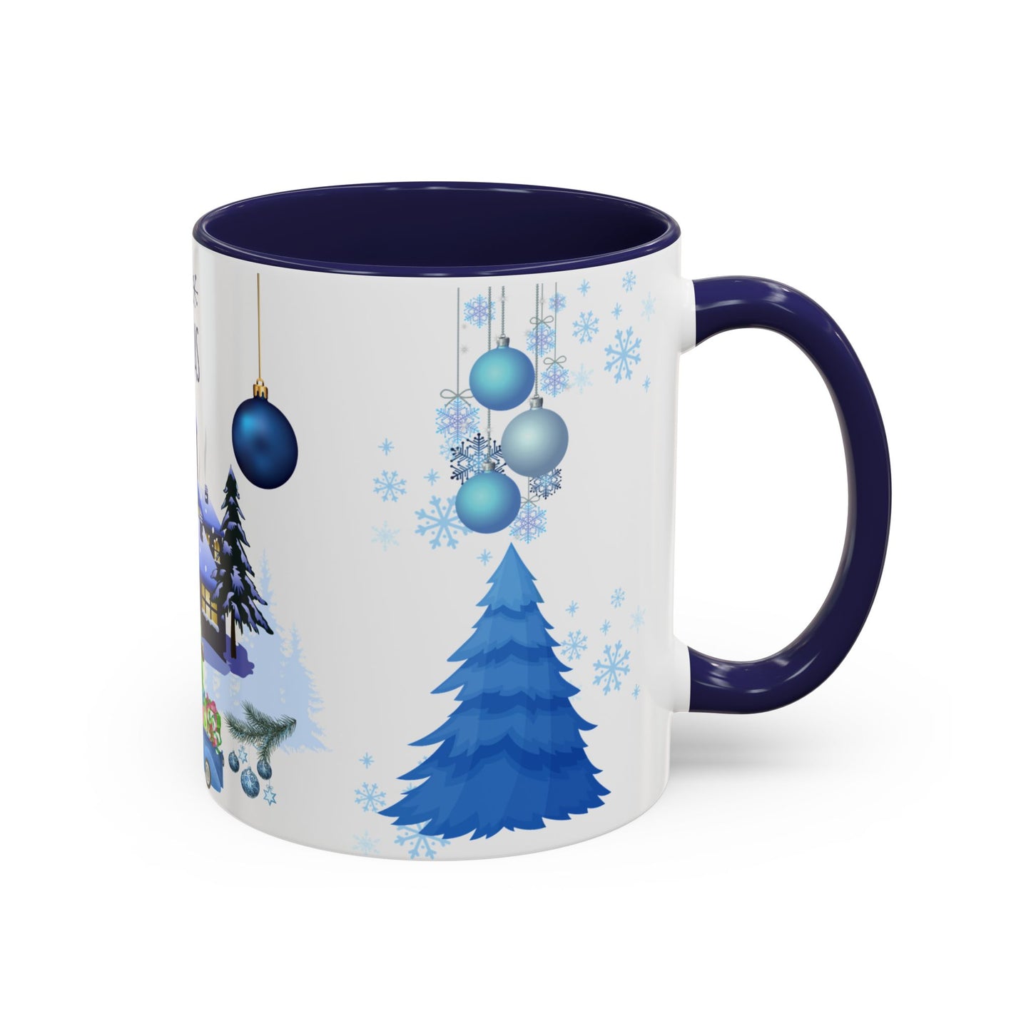 Blue Christmas - Accent Coffee Mug (11, 15oz)