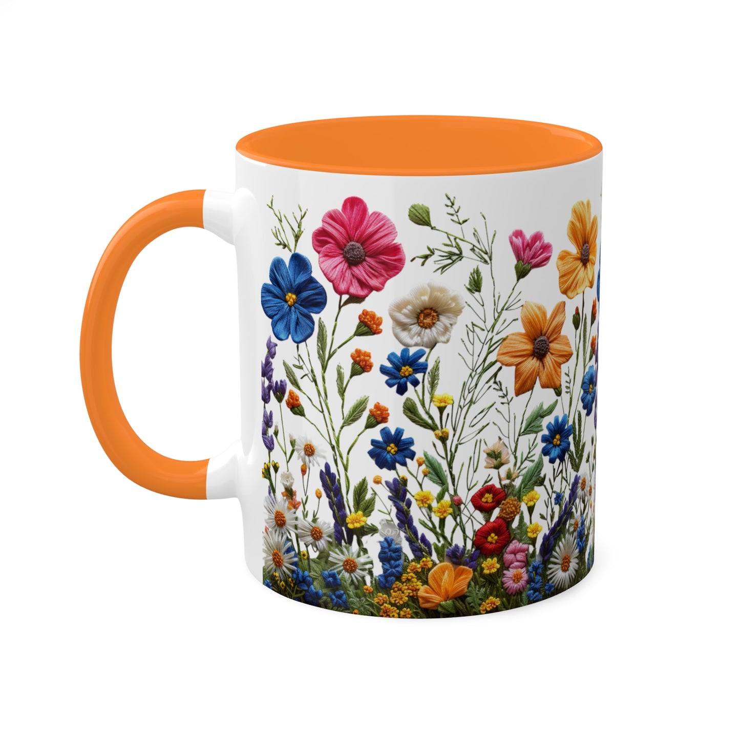 Wild and Free: Wildflower Colorful Mugs, 11oz