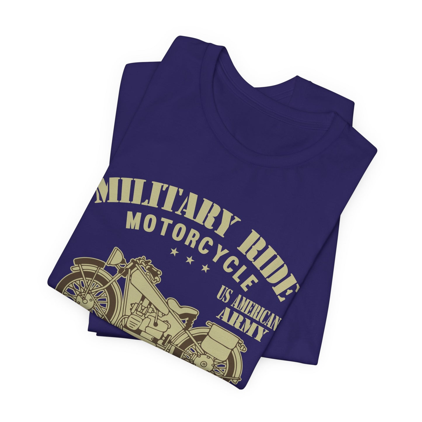 Military Ride Motorcycle - Unisex Jersey Short Sleeve Tee - 13149