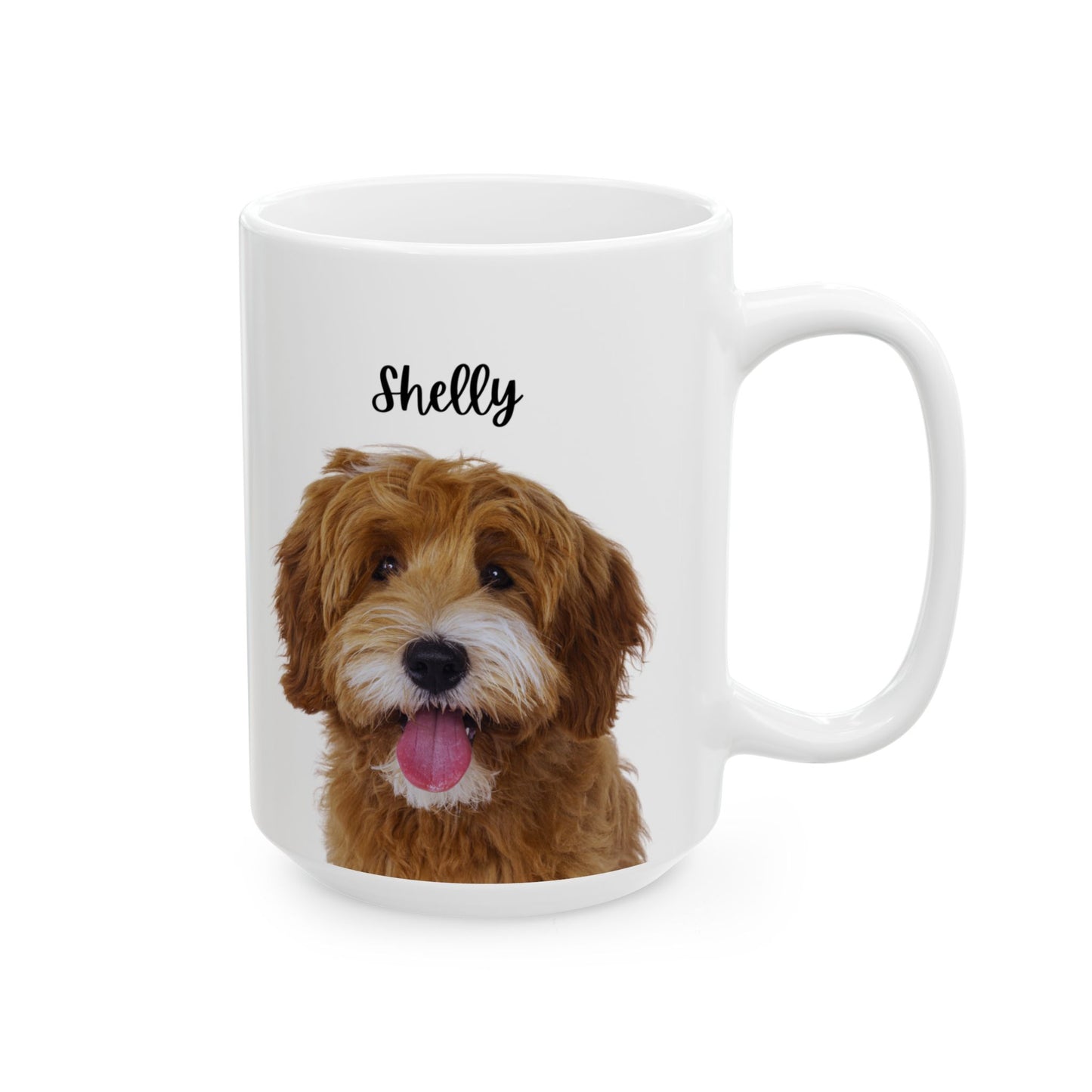 Personalized Dog Lover's Ceramic Mug - Cute Pet Gift for Coffee, Tea, Dog-Themed Home Decor - 14156