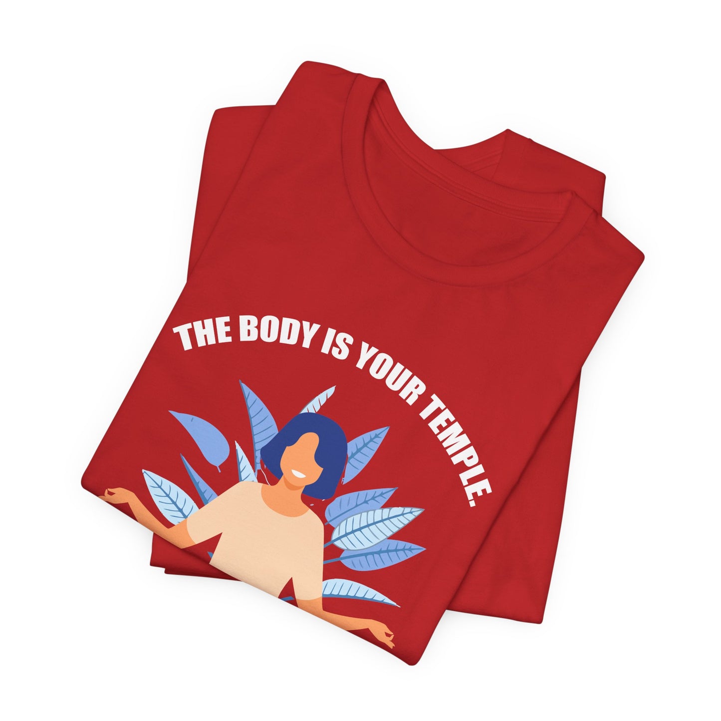 Yoga: The Body Is Your Temple, Keep It Pure & Clean For The Soul To Reside In - Unisex Jersey Short Sleeve Tee - 12111