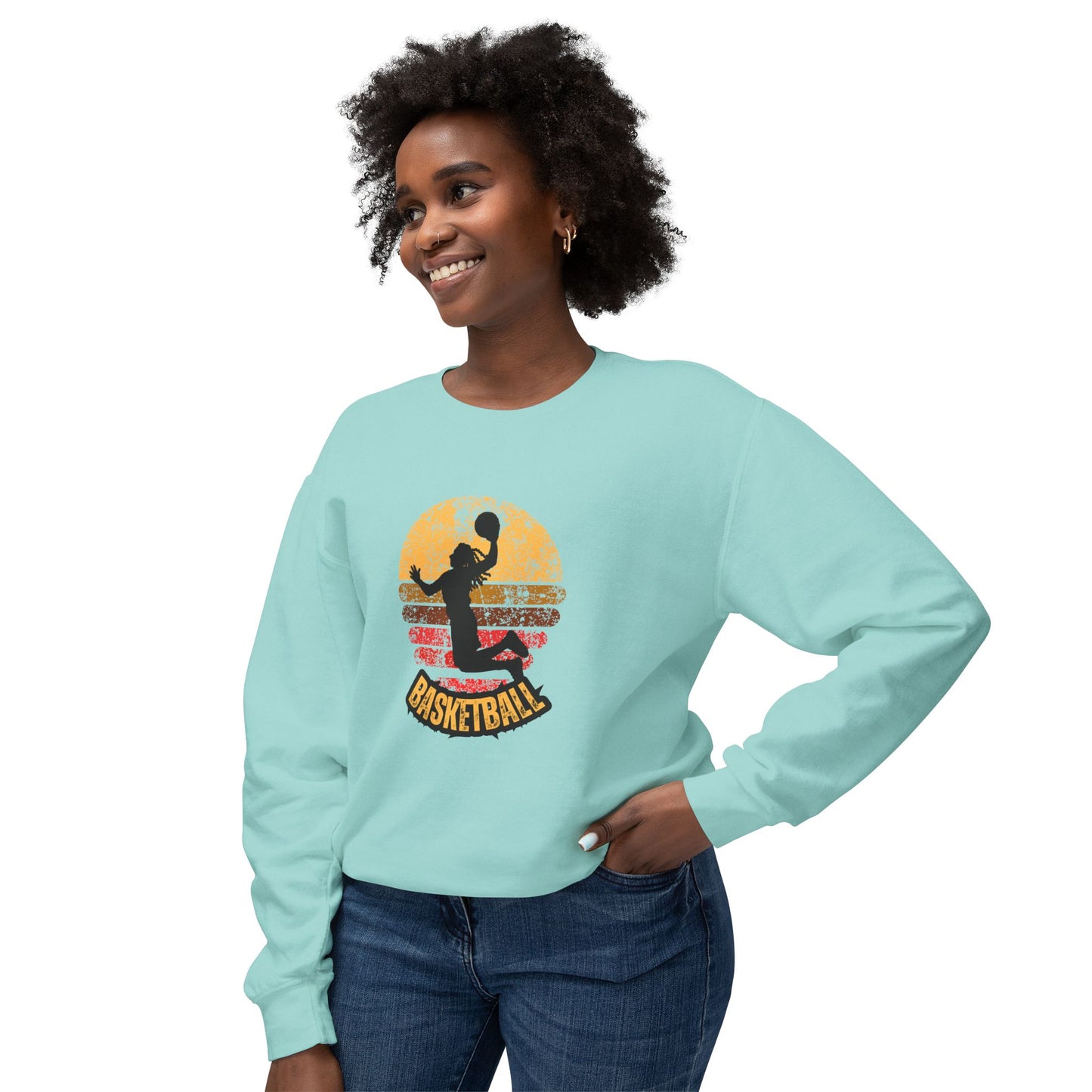 Basketball - Unisex Lightweight Crewneck Sweatshirt - 10577