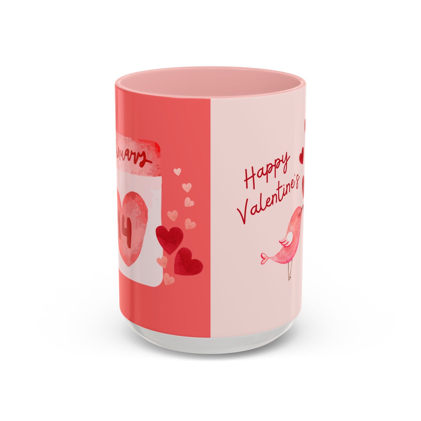 February 14, Happy Valentine's - Accent Coffee Mug (11, 15oz) - 11123