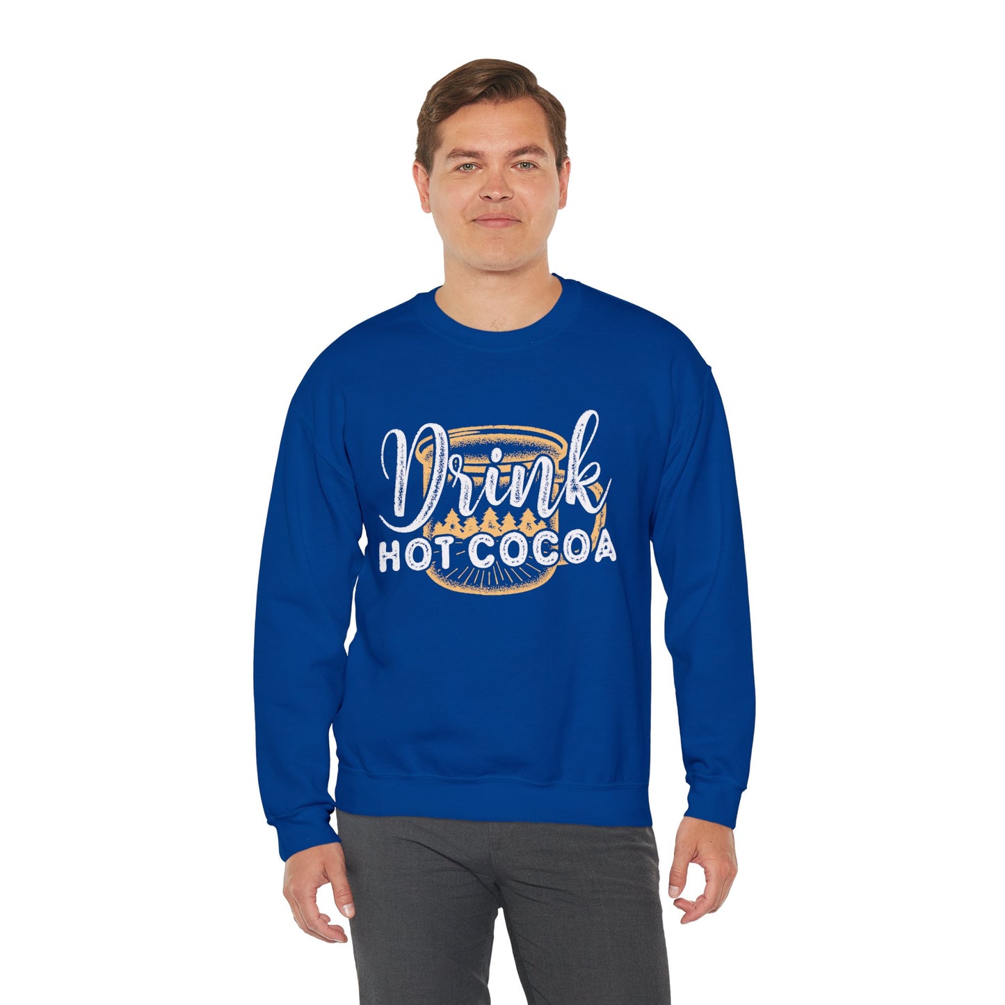 Drink Hot Cocoa - Unisex Heavy Blend™ Crewneck Sweatshirt