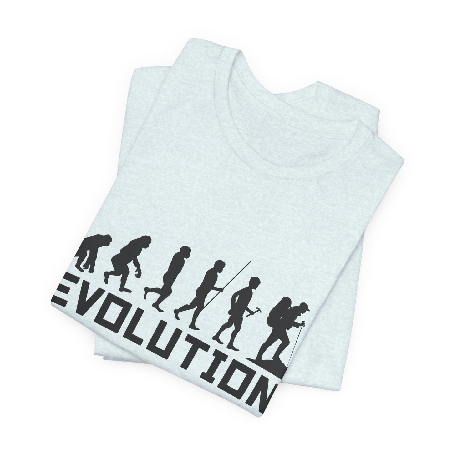 Camping:  Evolution - Unisex Jersey Short Sleeve Tee