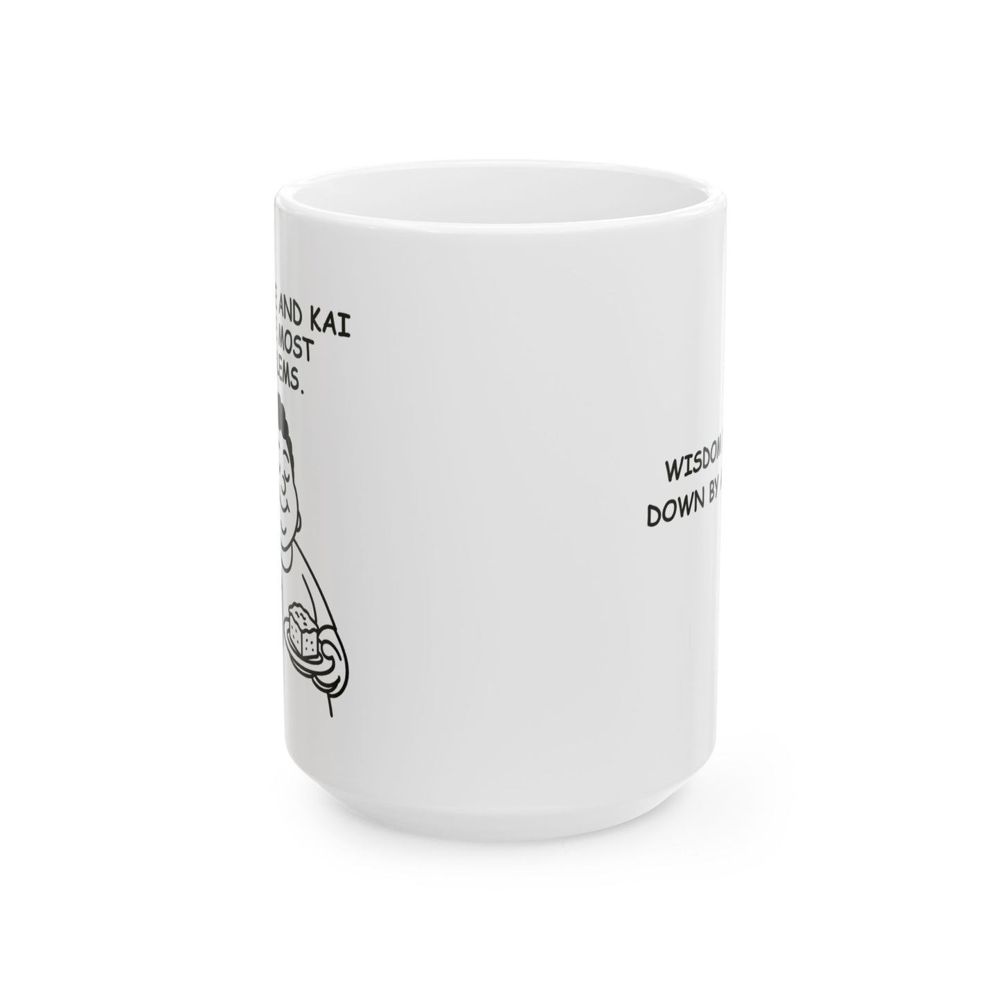 “Caffeine and kai solve most problems.”  (Wisdom passed down by aunties.) Ceramic Mug - 13930