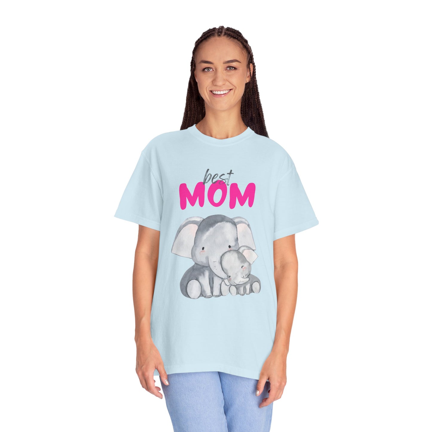 Best Mom Elephant Graphic T-Shirt for Mother's Day - 11820