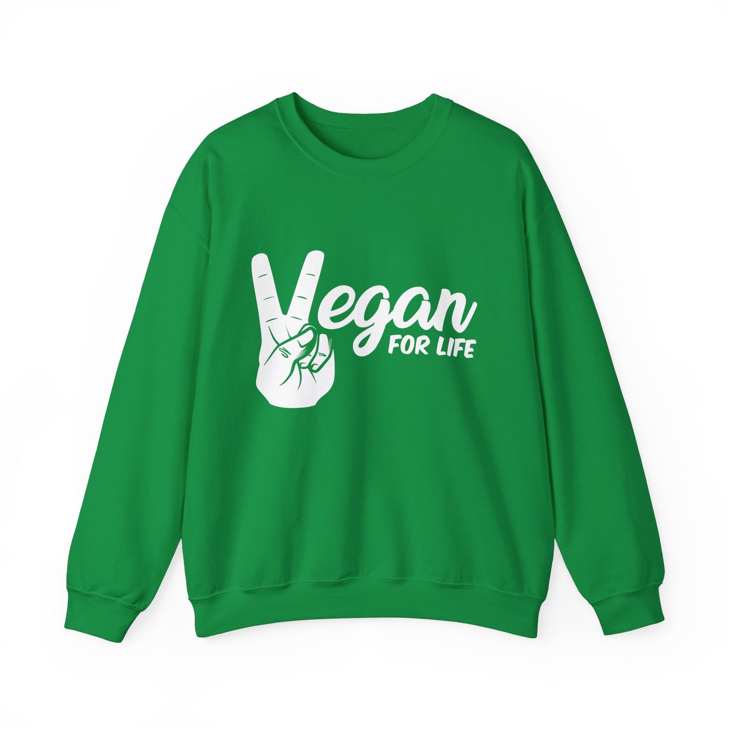 Vegan For Life - Unisex Heavy Blend™ Crewneck Sweatshirt