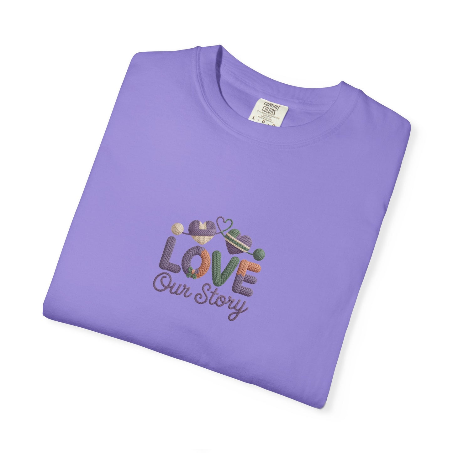 Our Story Valentine Graphic T-Shirt — Custom Placement & Size, Couple Gift - 14750