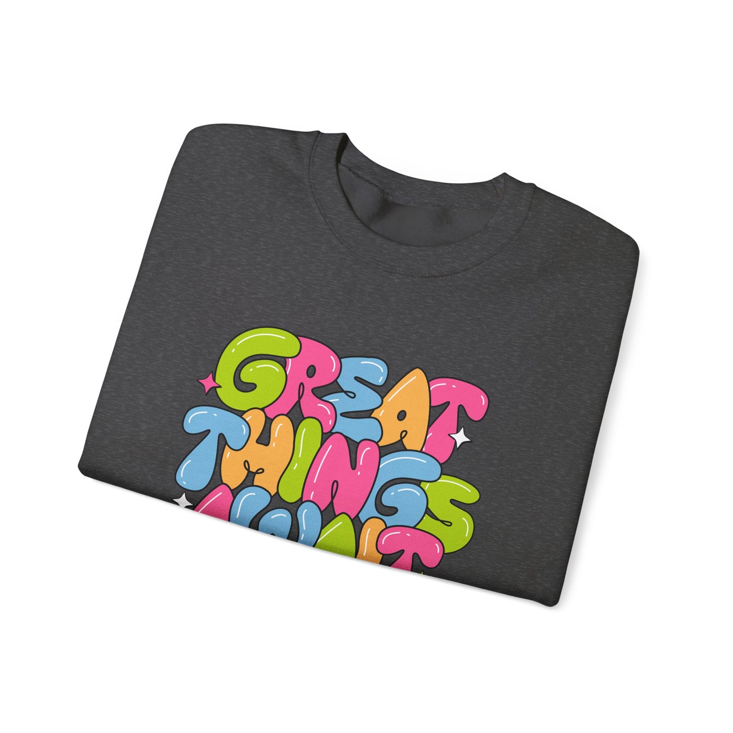 Great Things Awaits - Unisex Heavy Blend™ Crewneck Sweatshirt