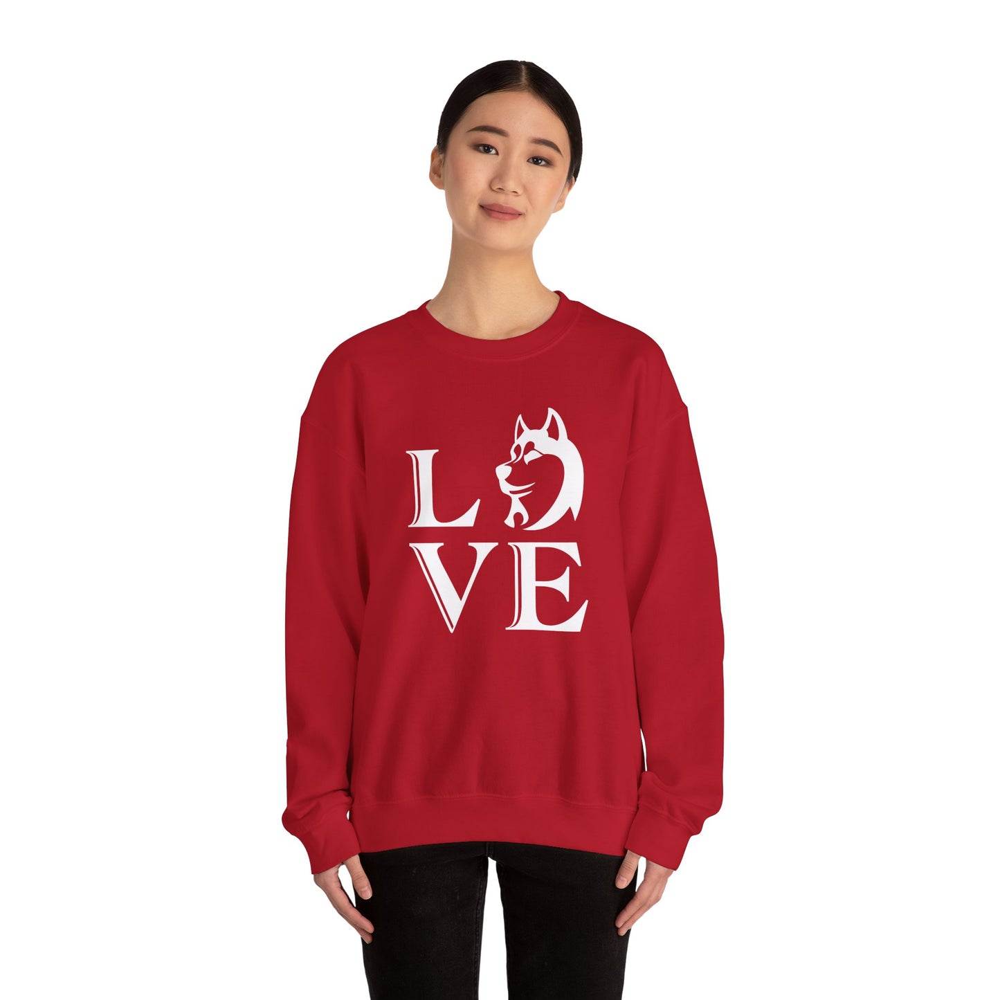 A dog's Love is Pure, Loyal, and Forever  - Unisex Heavy Blend™ Crewneck Sweatshirt