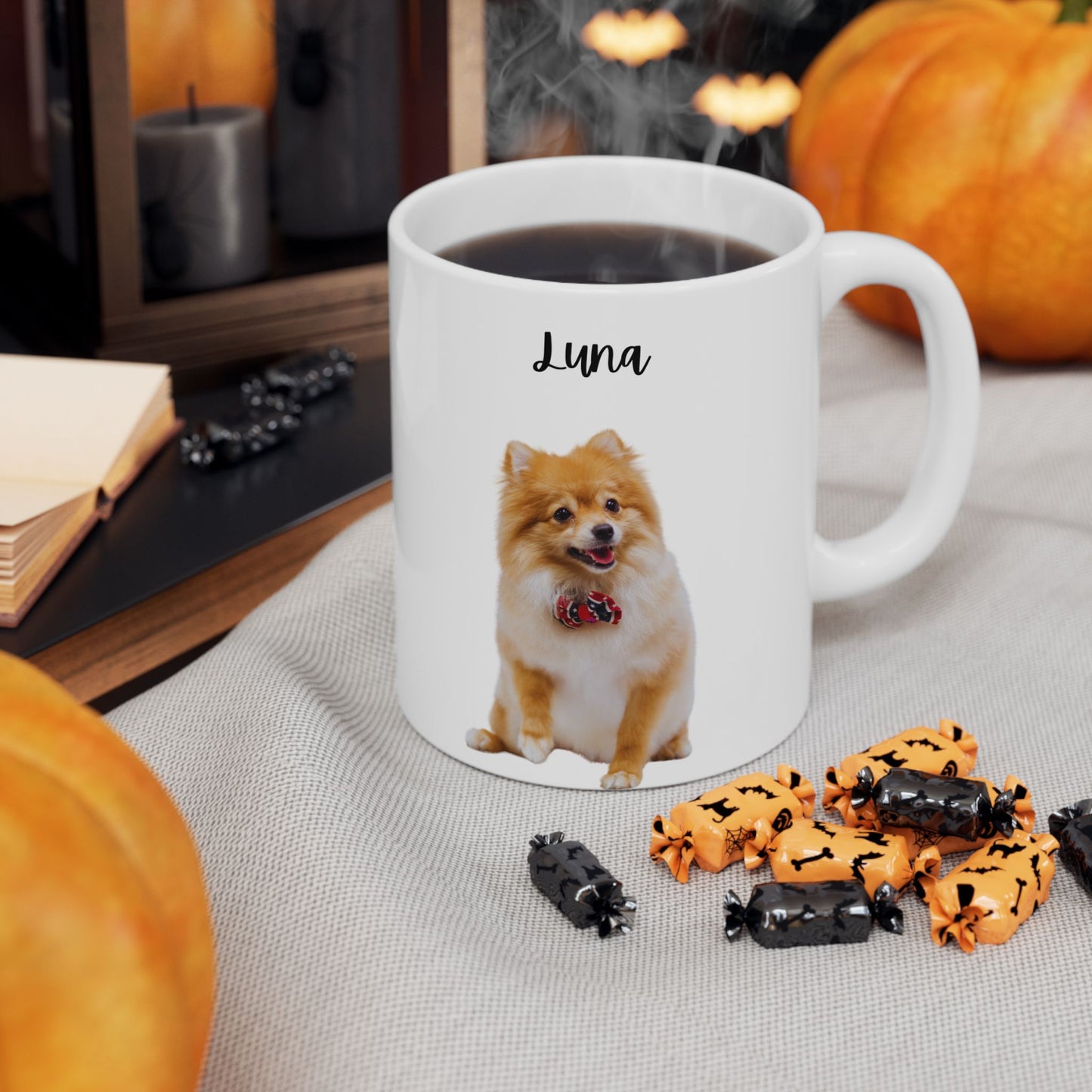 Personalised Dog Ceramic Mug for Dog Lovers, Cute Pet Gift, Animal Lover's Coffee Cup, Personalized Dog Mug - 14178