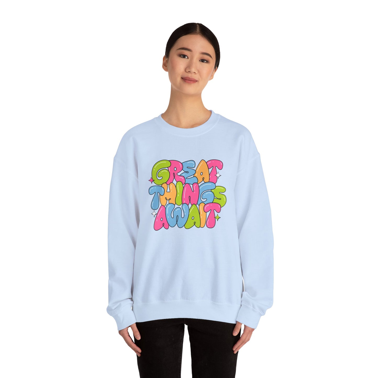 Great Things Awaits - Unisex Heavy Blend™ Crewneck Sweatshirt