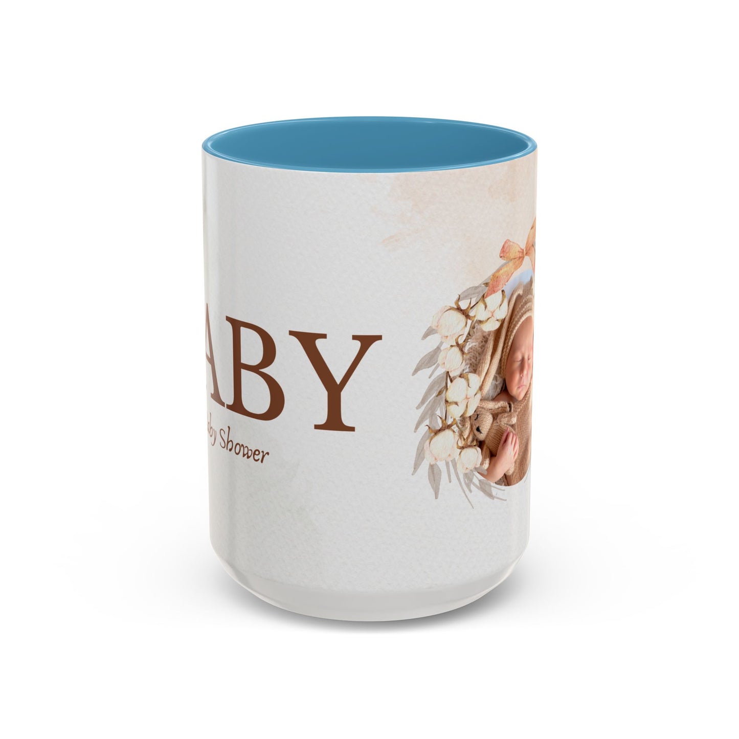 Oh Baby, Samira's Baby Shower, Customizable - Accent Coffee Mug (11, 15oz) - 10882