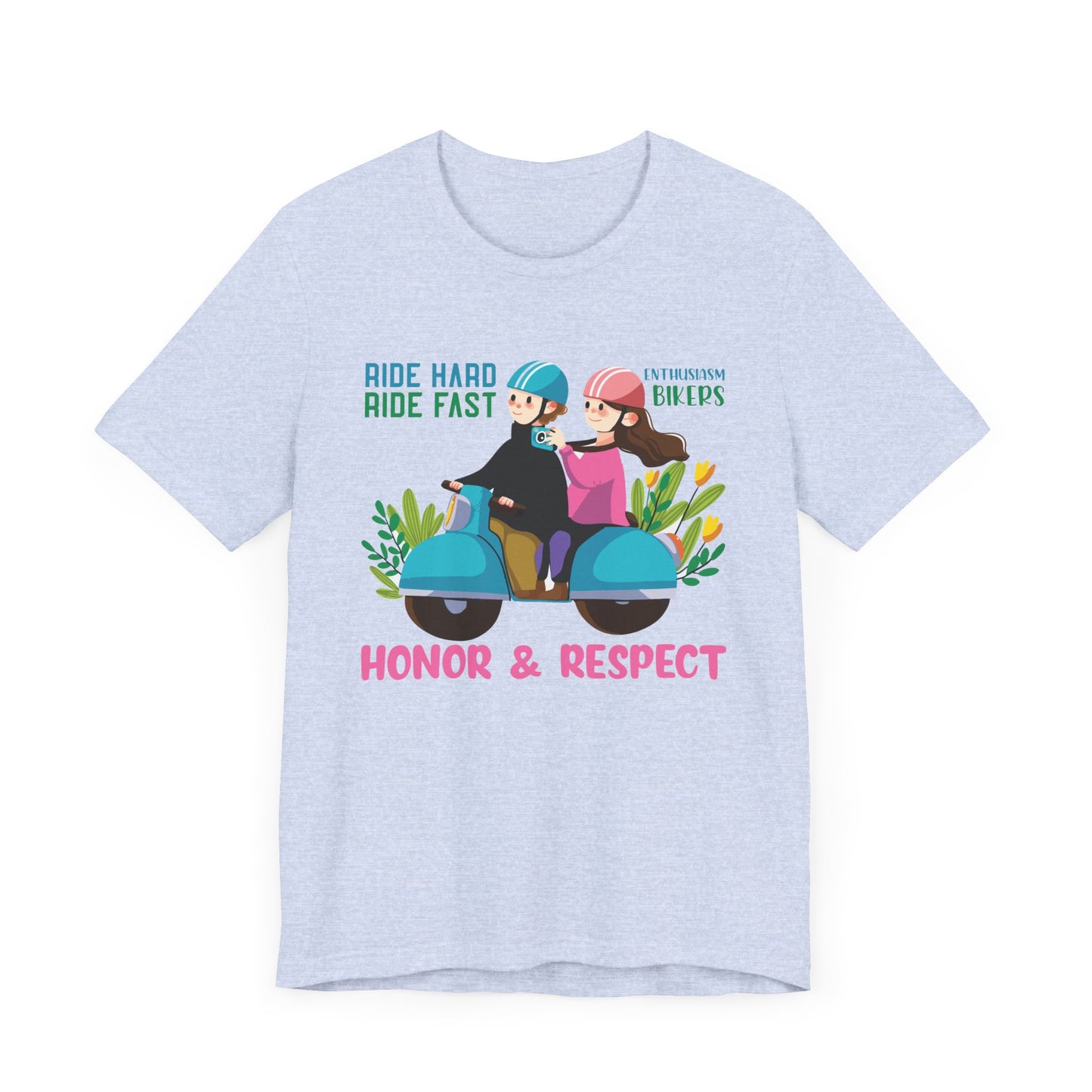 Bikers: Ride Hard, Ride Fast  - Unisex Jersey Short Sleeve Tee - 13611