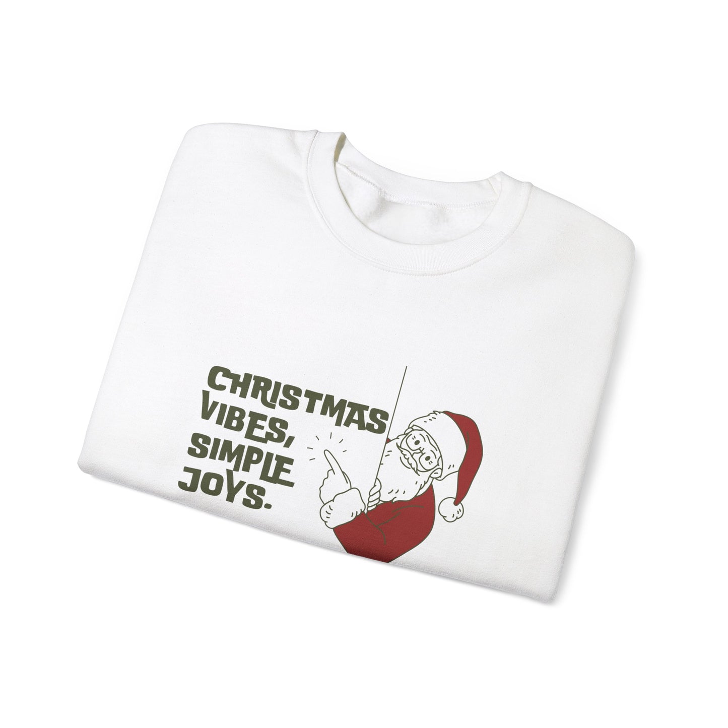 Christmas Vibes, Simple Joys - Unisex Heavy Blend™ Crewneck Sweatshirt