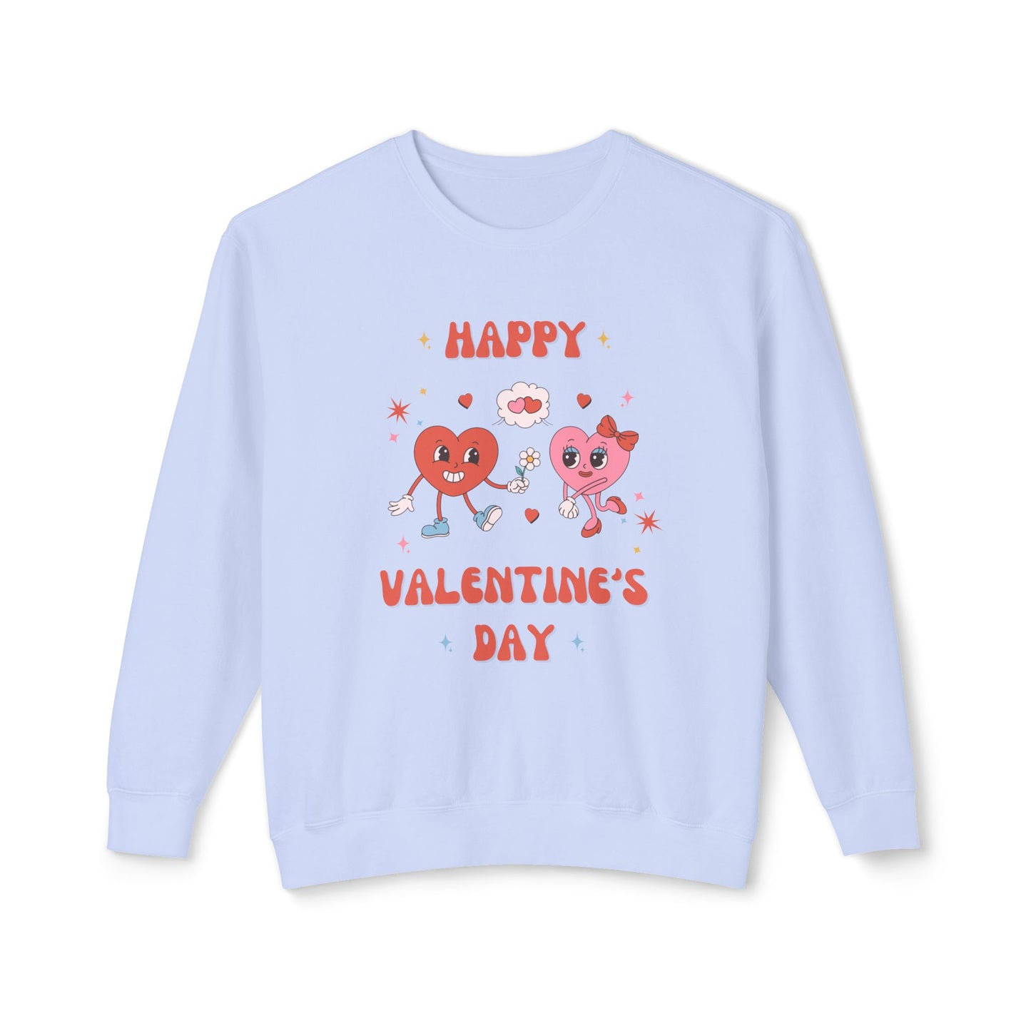 Happy Valentine's Day - Unisex Lightweight Crewneck Sweatshirt - 11023