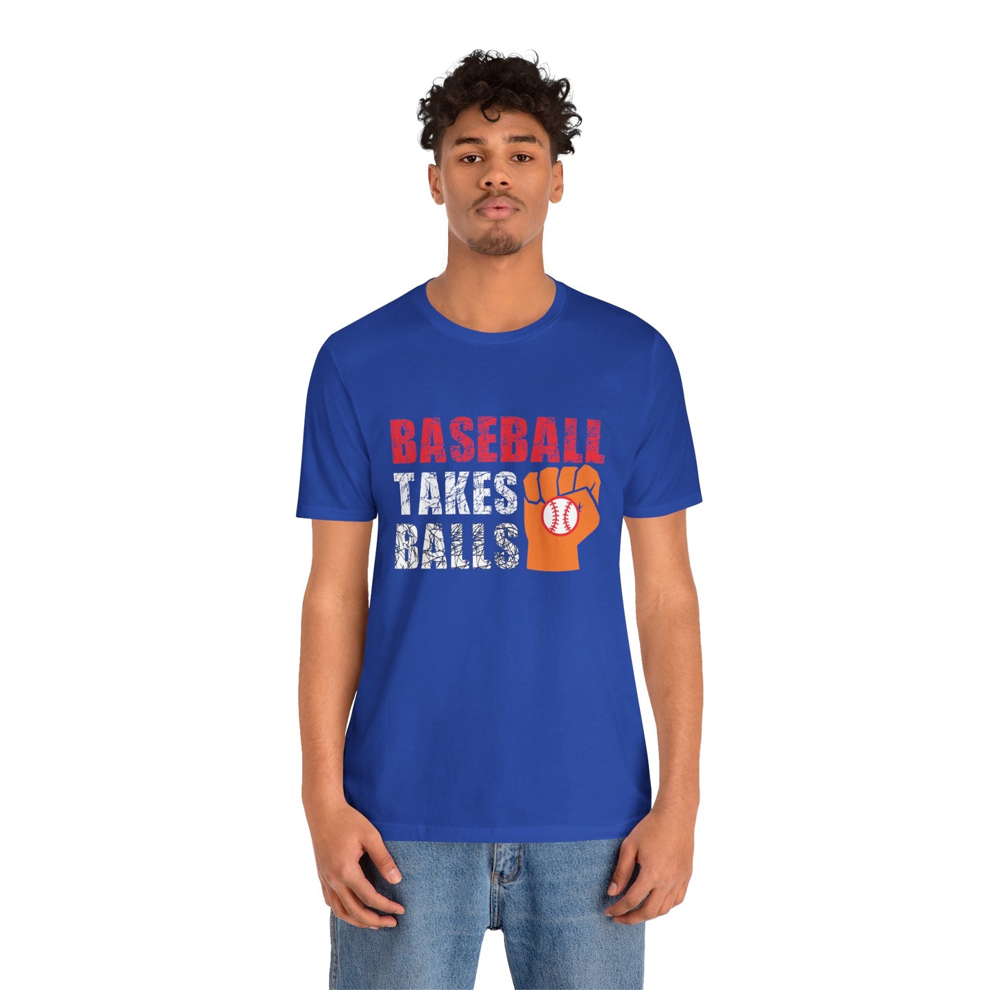 Baseball Takes Balls - Unisex Jersey Short Sleeve Tee - 13908