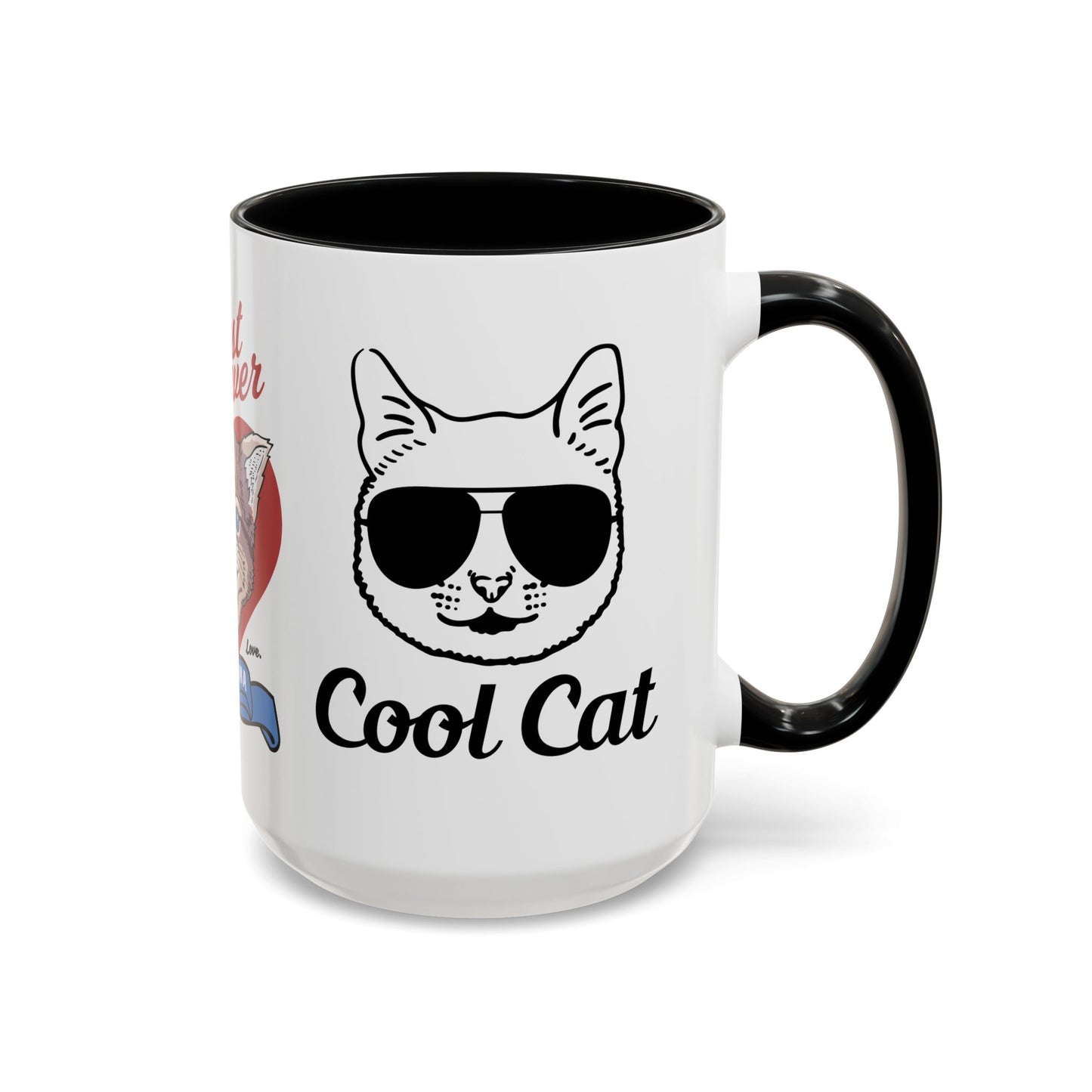 Best Ever Cat Mama - Accent Coffee Mug (11, 15oz)