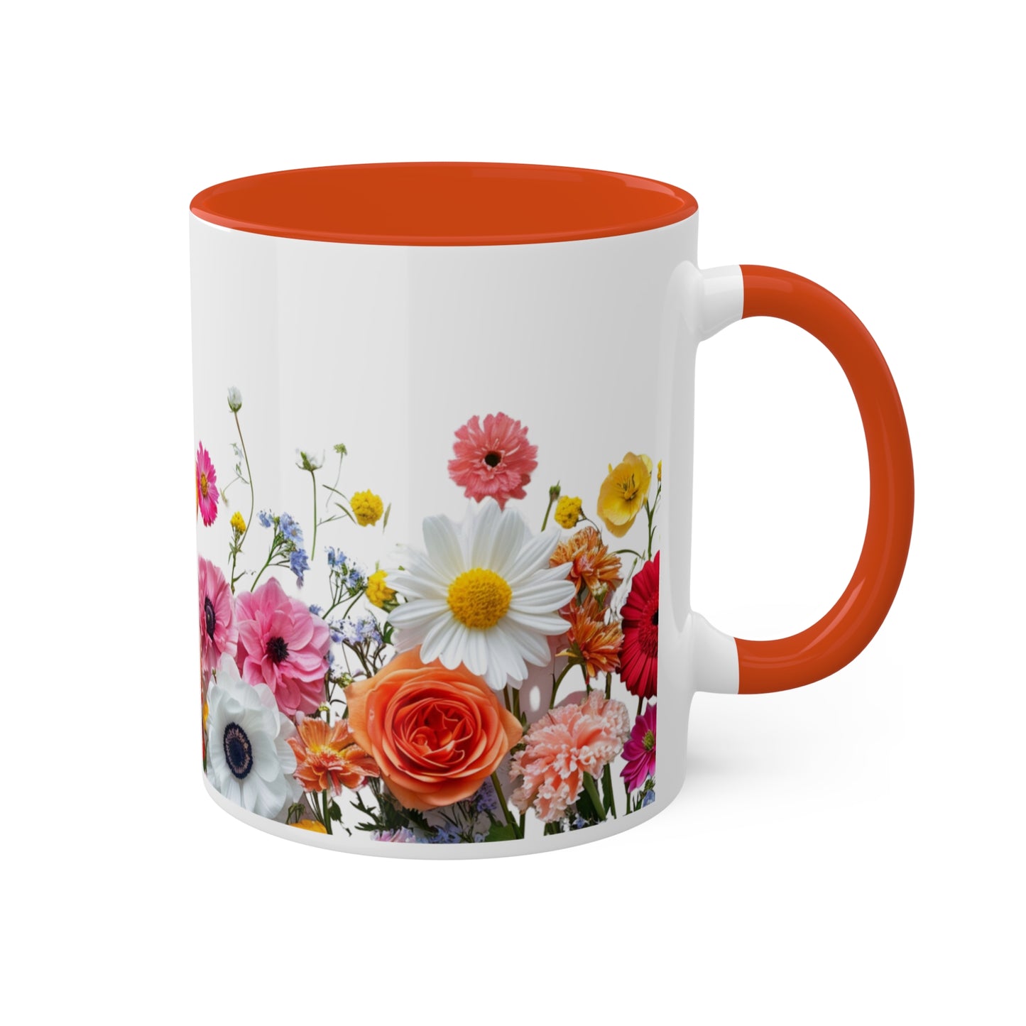 Bright Flowers - Colorful Mugs, 11oz