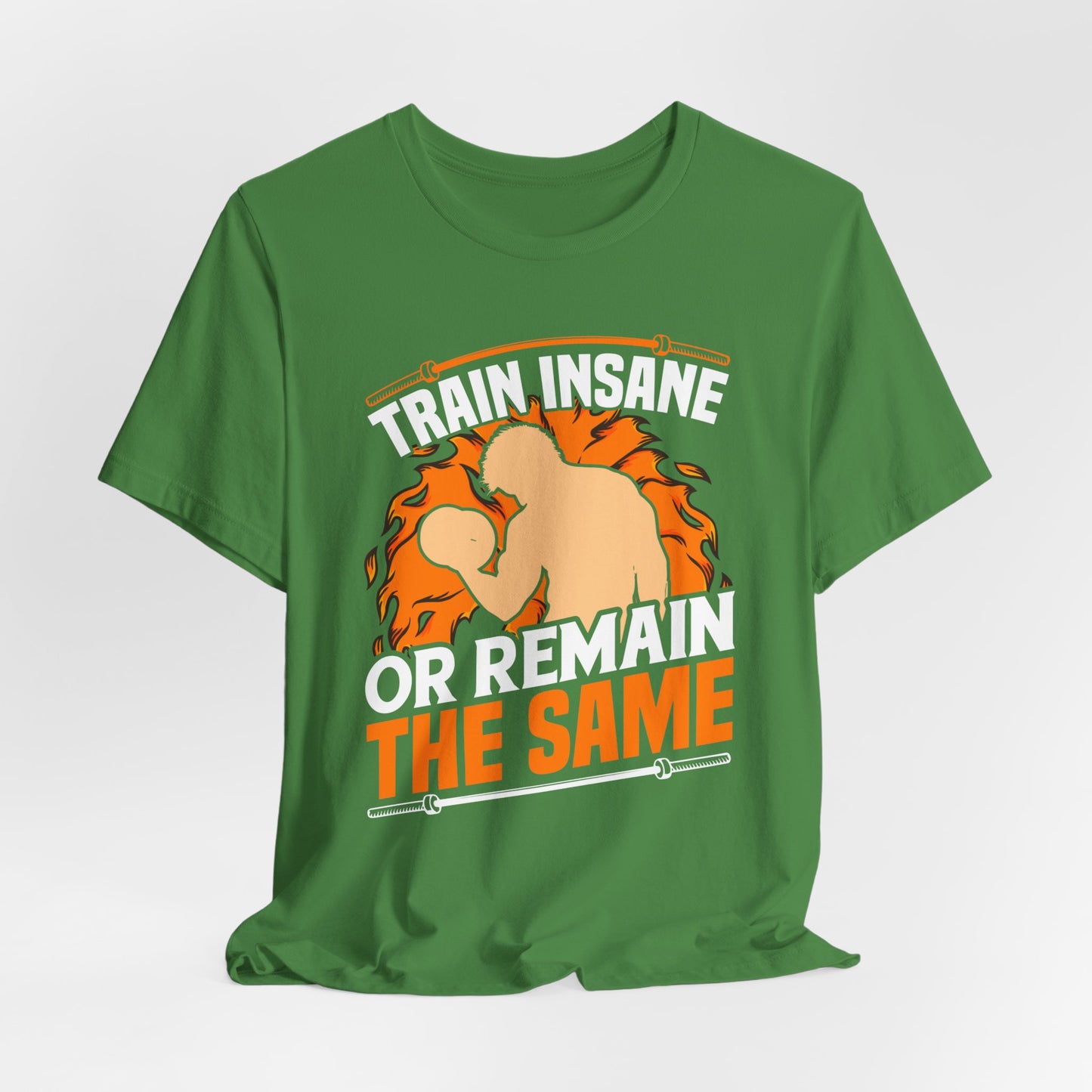 Gym: Train Insane Or Remain The Same  - Unisex Jersey Short Sleeve Tee