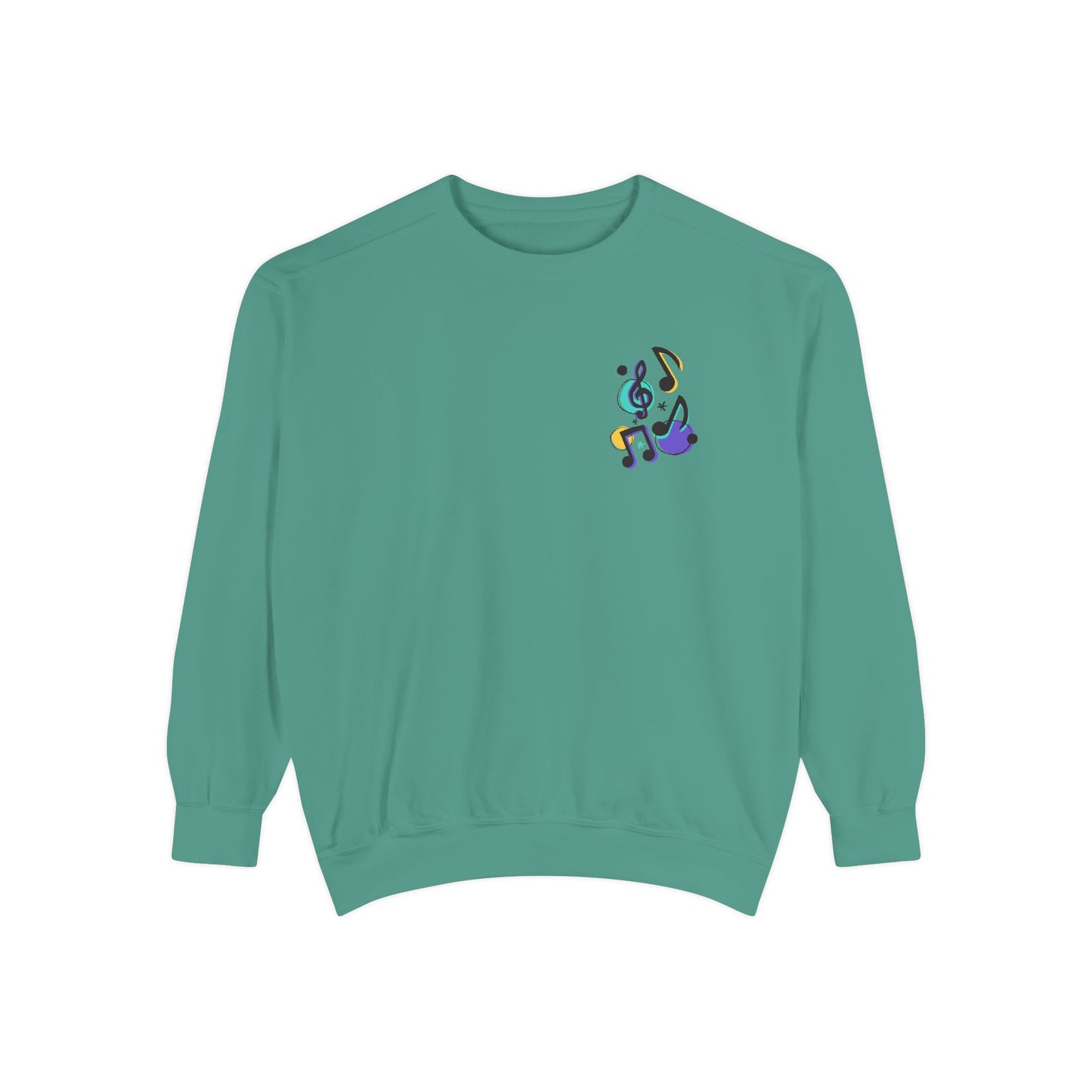 Music Notes - Unisex Garment-Dyed Sweatshirt - 11247