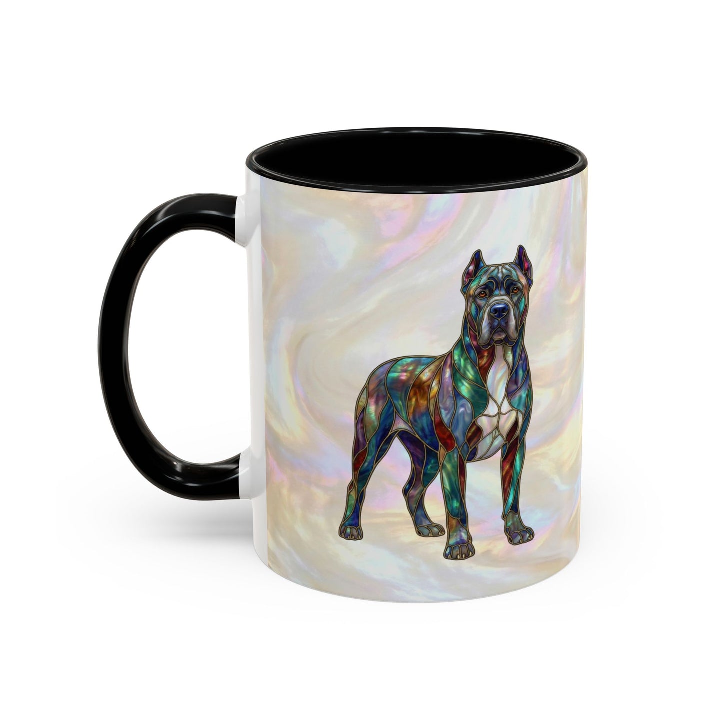 Cane Corso Accent Mug — Stained Glass Design (11/15 oz) - 14623