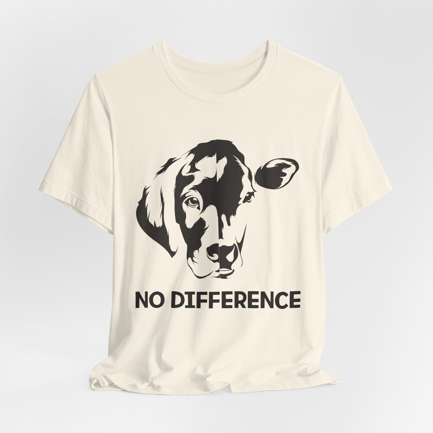 Vegan: No Difference - Unisex Jersey Short Sleeve Tee - 12422