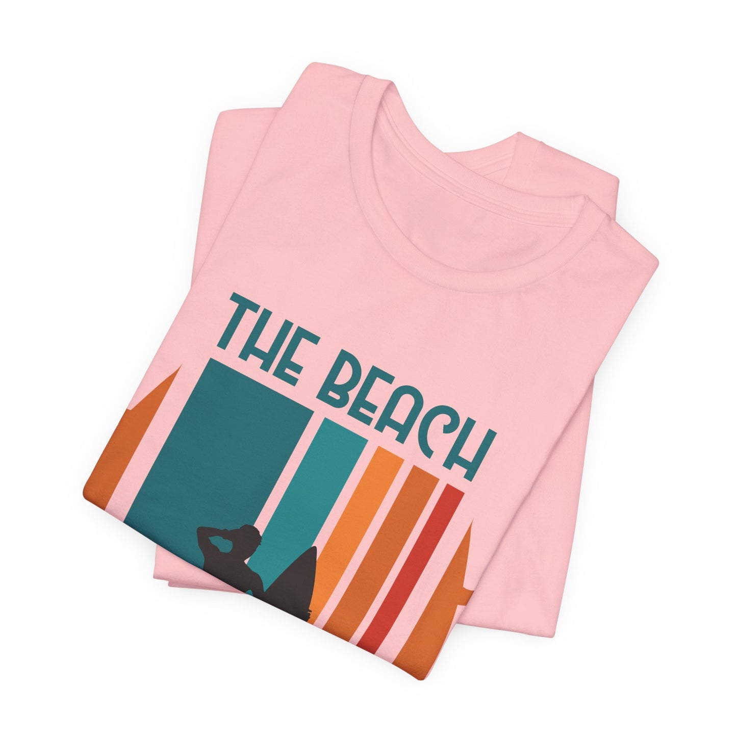 The Beach Is My Happy Place - Unisex Jersey Short Sleeve Tee