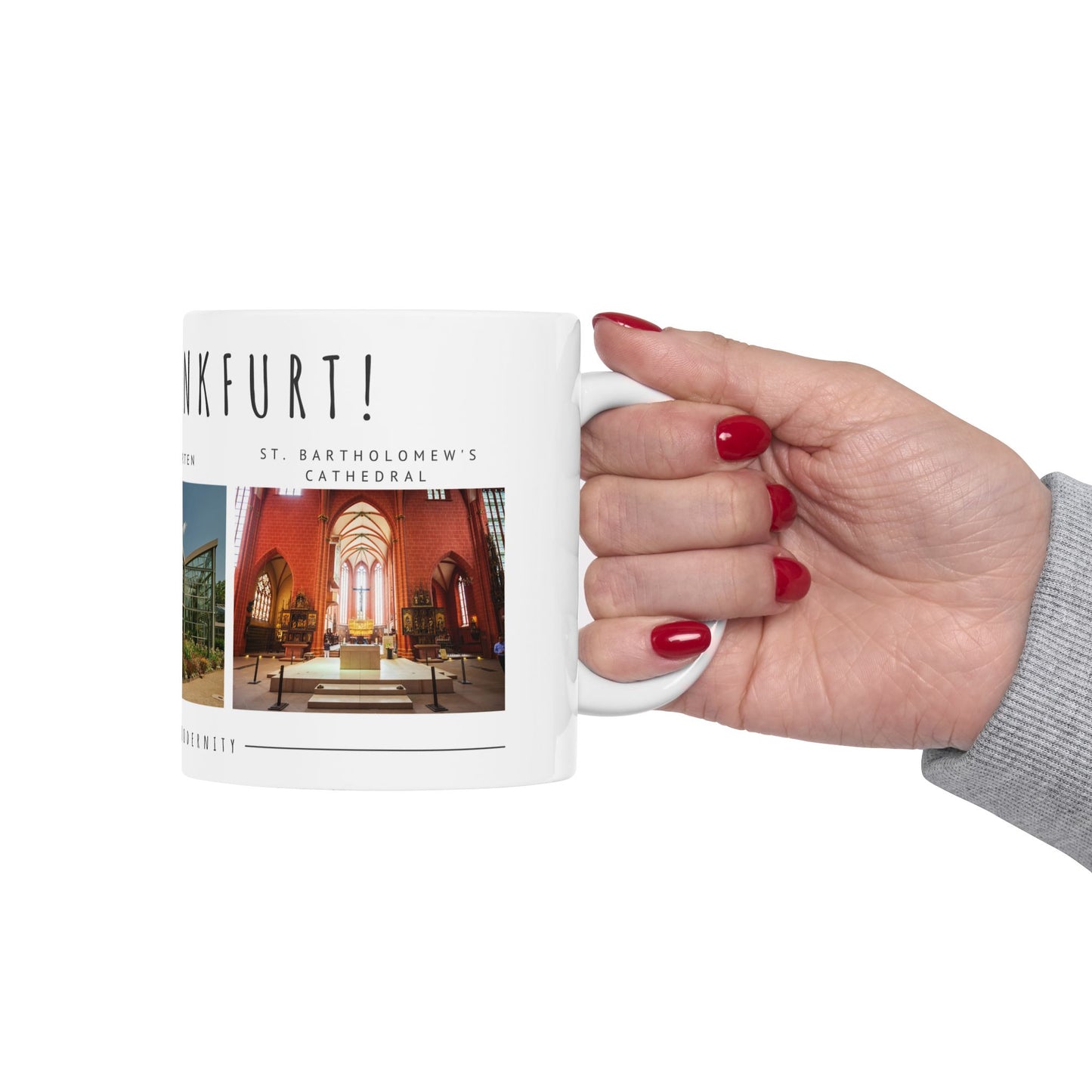 Hello, Frankfurt! Ceramic Mug - 11oz/15oz - Perfect Gift for Travel Lovers - 12172