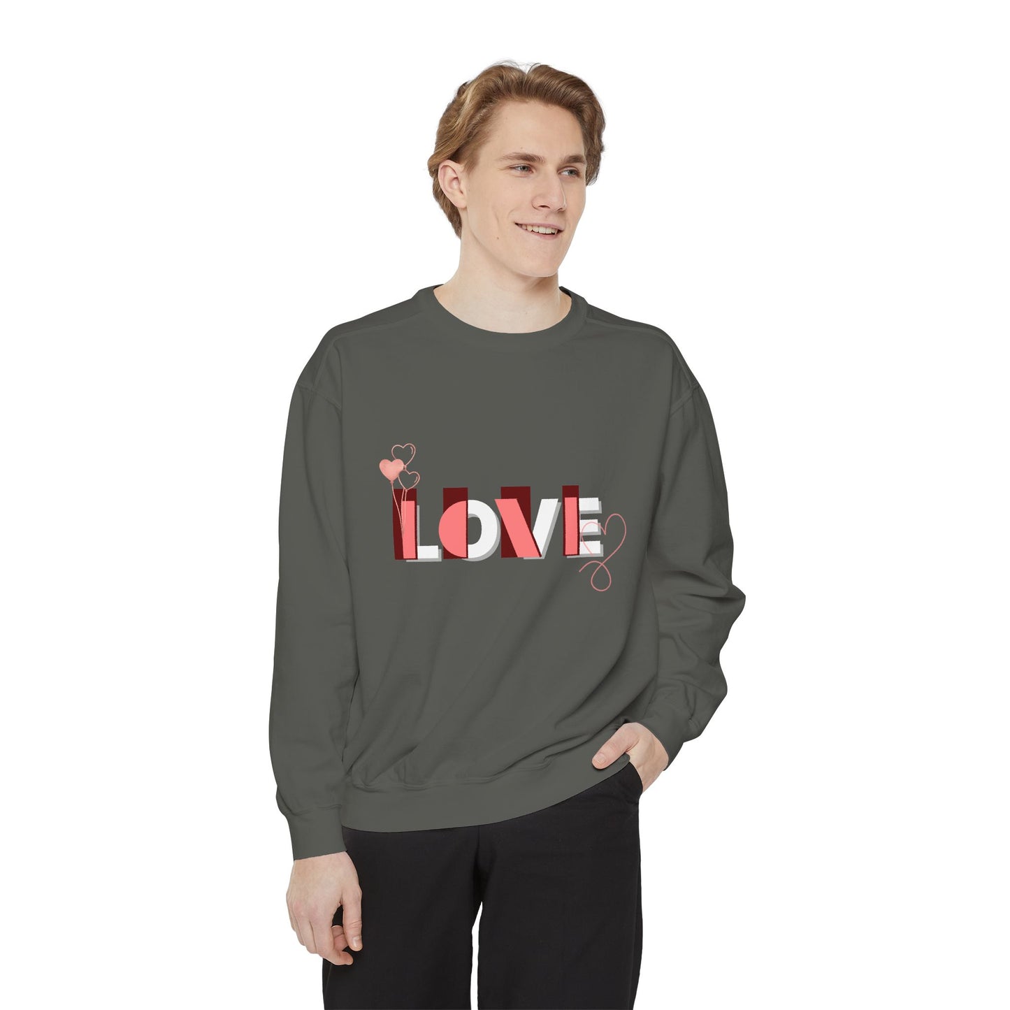 love - Unisex Garment-Dyed Sweatshirt - 11022