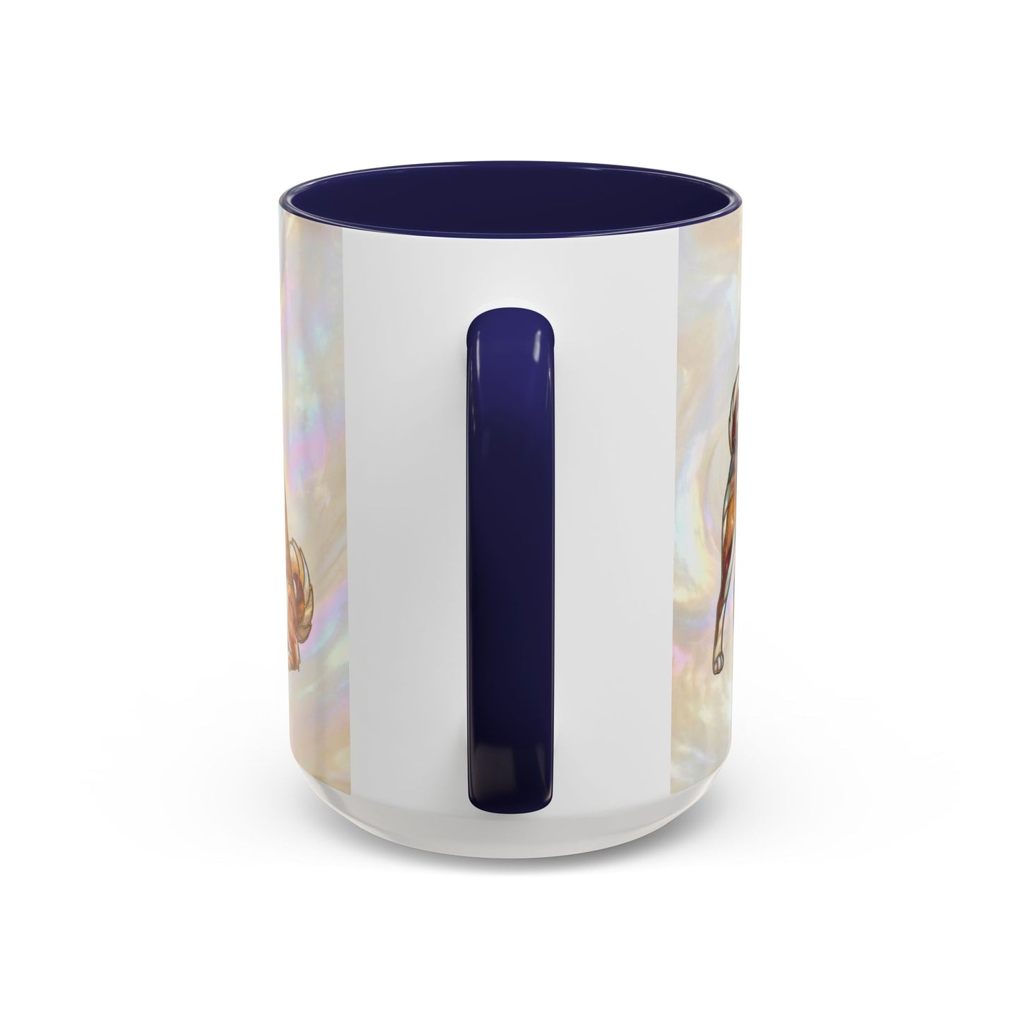 Shiba Inu Accent Coffee Mug – Stained Glass Design 11/15oz - 14646