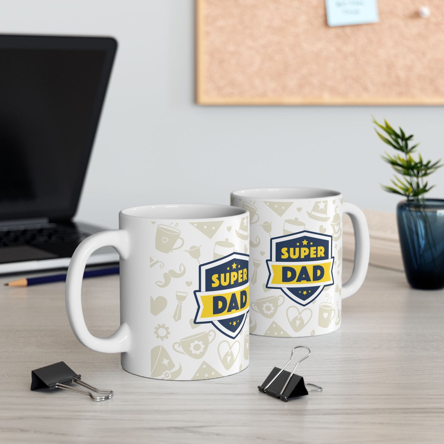 Super Dad Ceramic Mug - Perfect Gift for Father's Day, Coffee Lovers, Birthdays, Family Gatherings, and Everyday Use - 14004