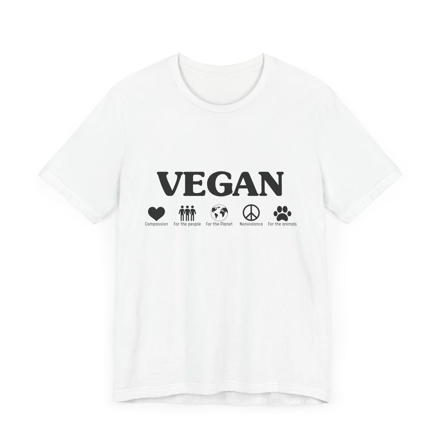 Vegan - Unisex Jersey Short Sleeve Tee