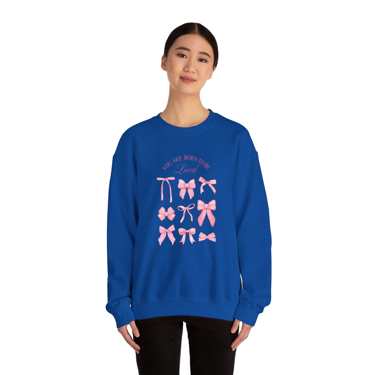 You Are Born to Be Loved - Unisex Heavy Blend™ Crewneck Sweatshirt - 10484